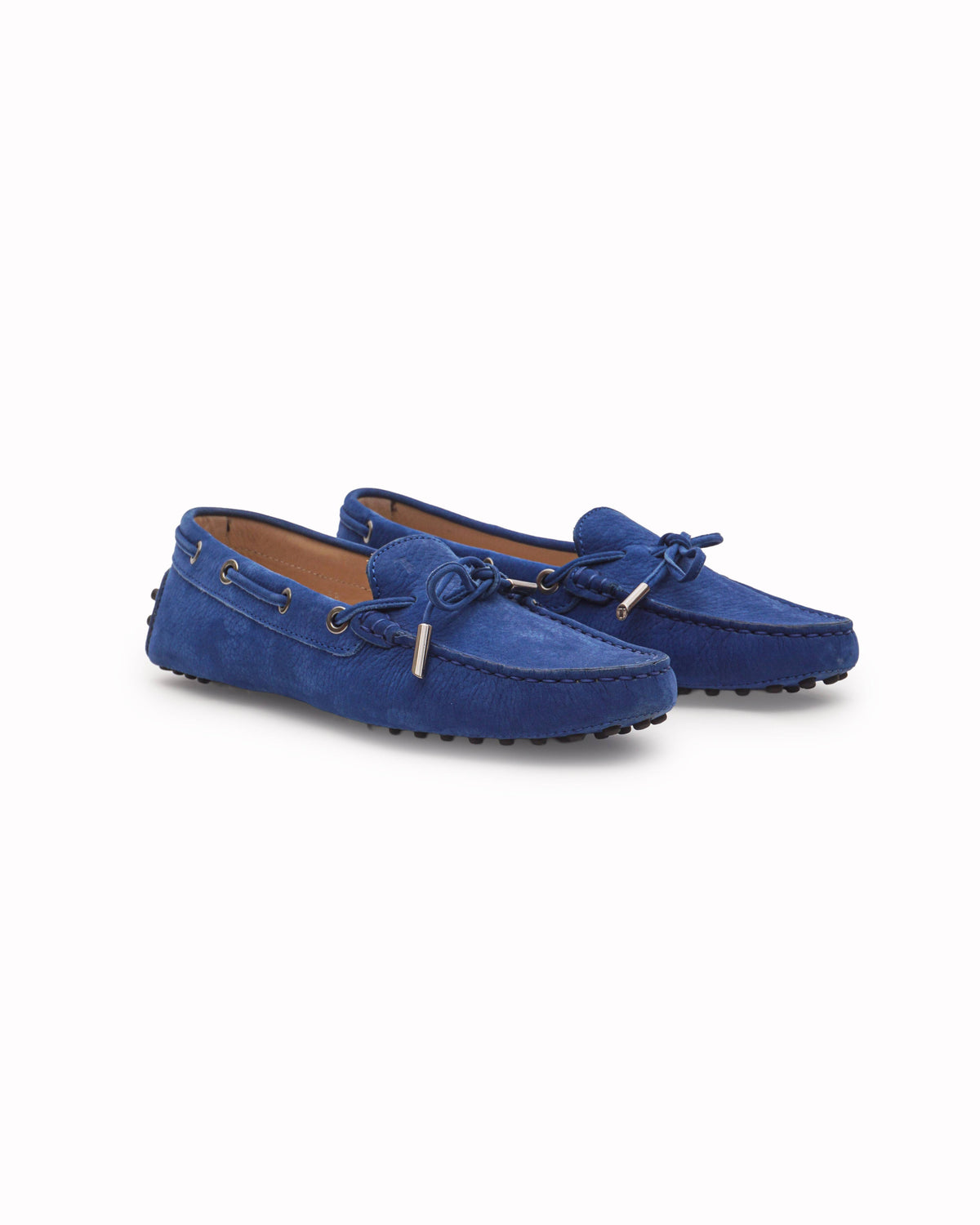 Tod's Royal Blue Suede Gommino Driving Loafers