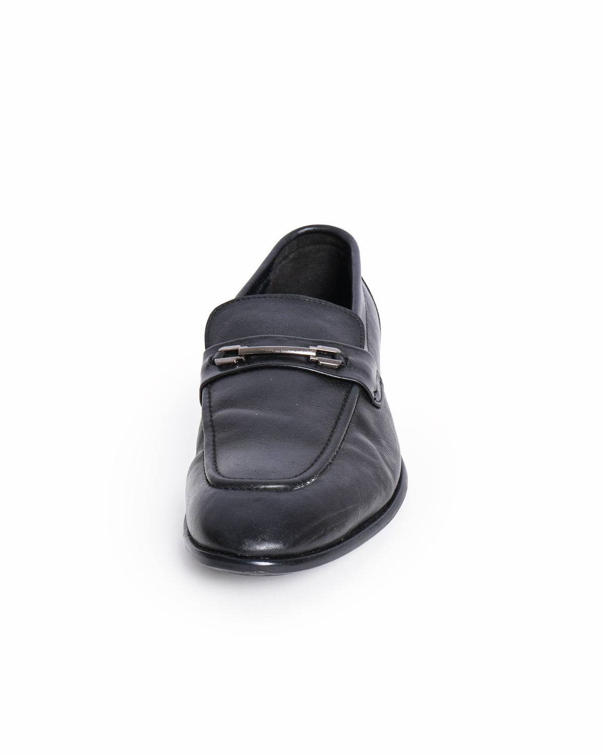 Tod's leather black loafers