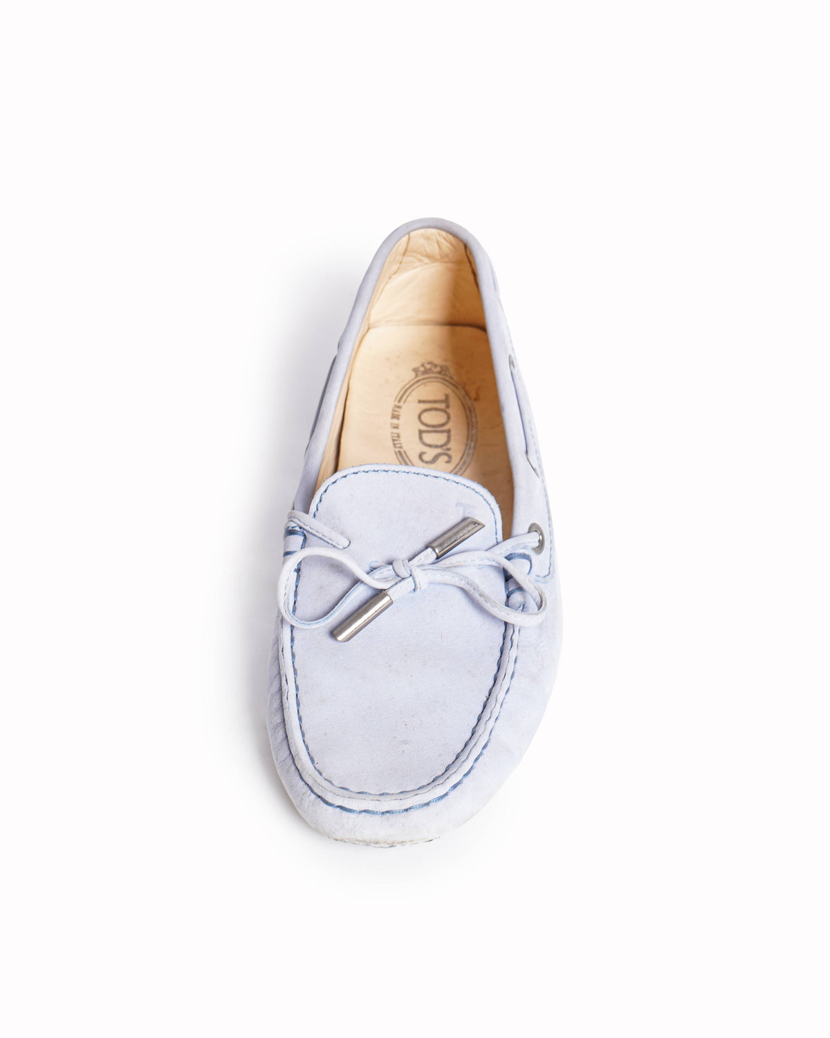 Tod's Gommino driving shoes with suede bow detail