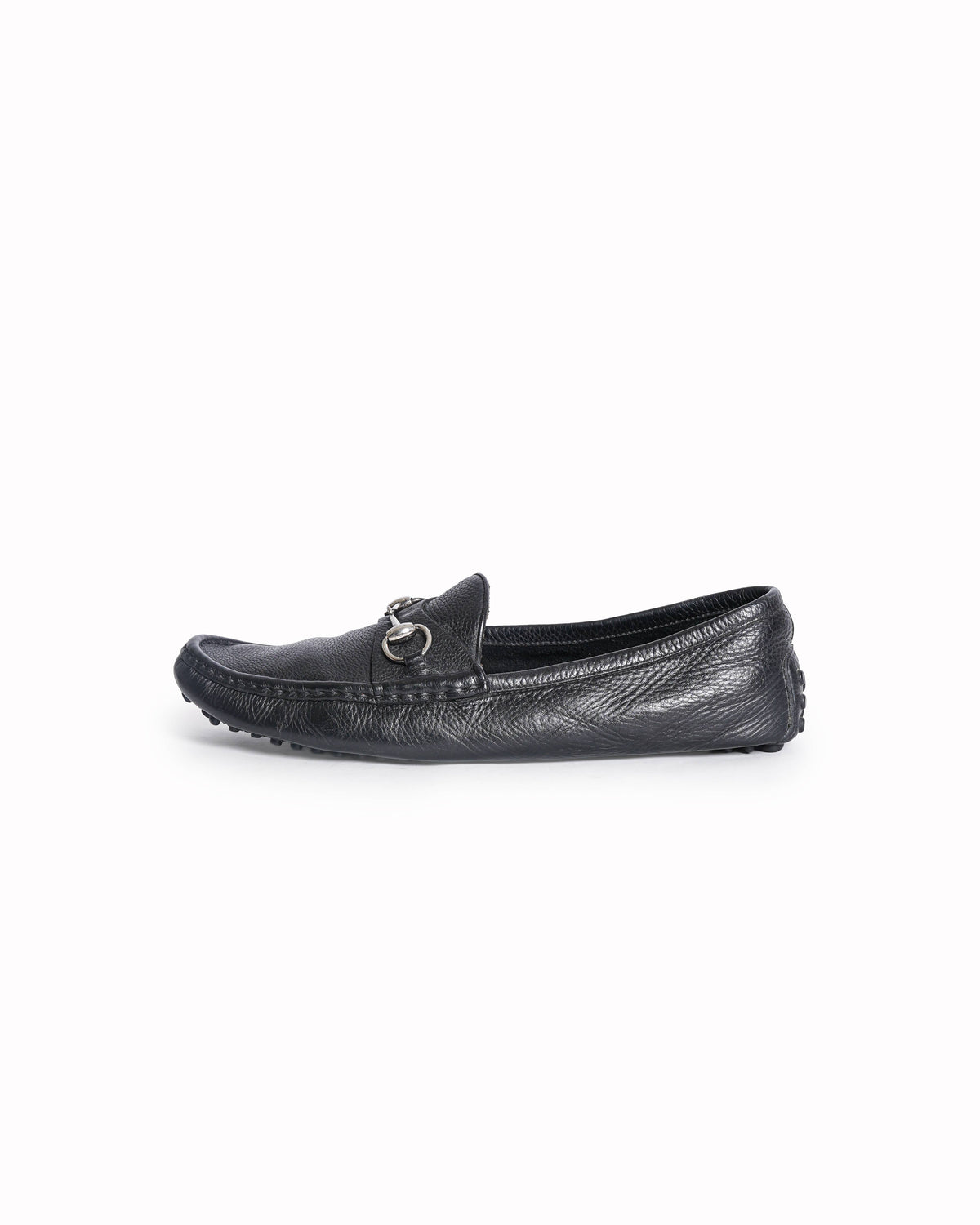 Gucci Leather horsebit Slip on Loafers