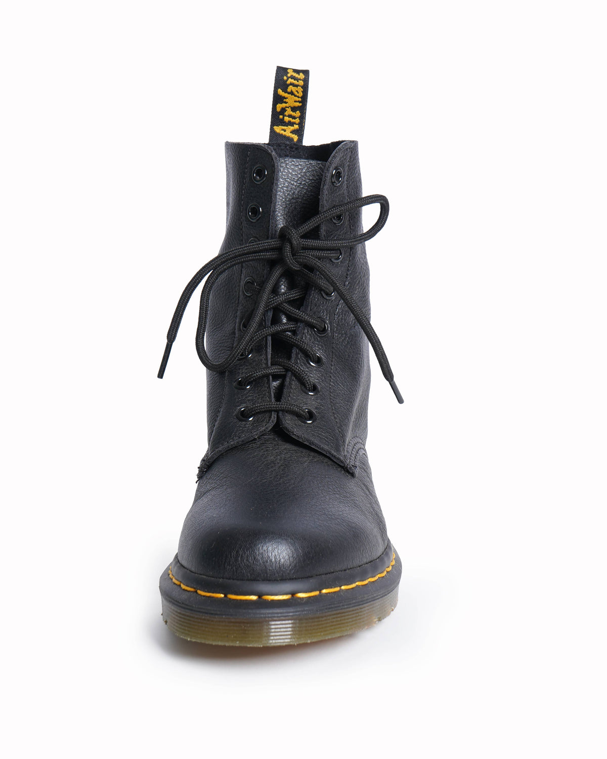 New Dr. Martens Women's Boots In Black WIth Yellow Accent