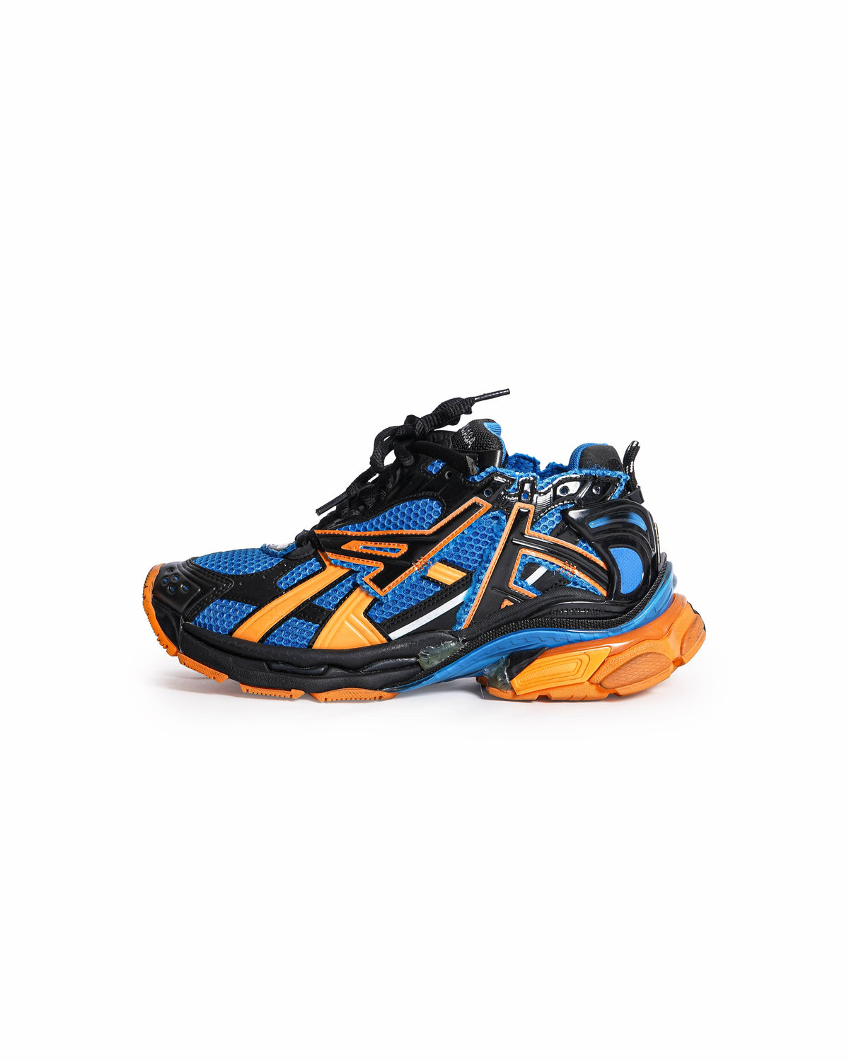 Balenciaga Runner Sneakers in Blue, Orange, and Black