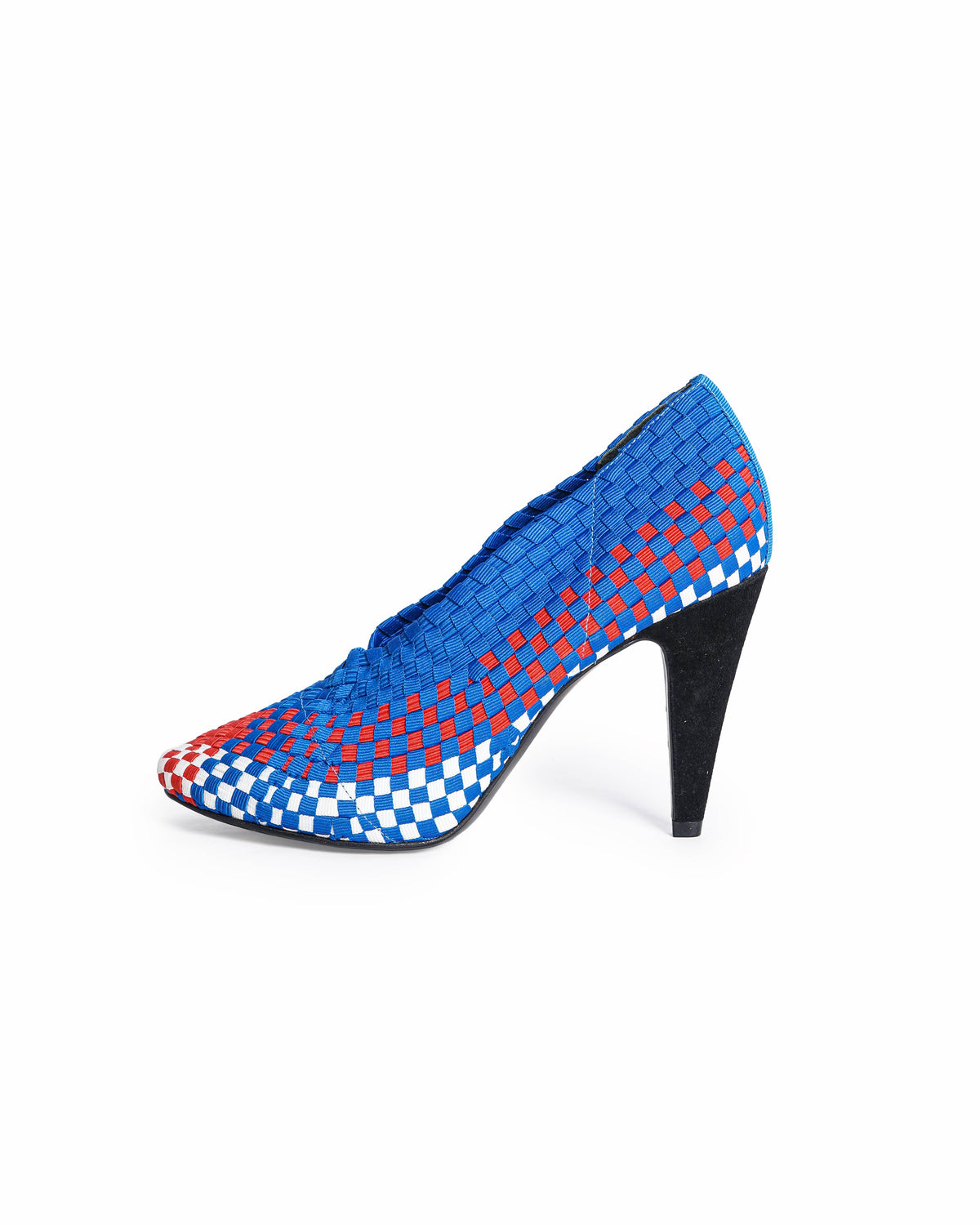 Alexander Wang Tricolor Woven Fabric Carla Pumps