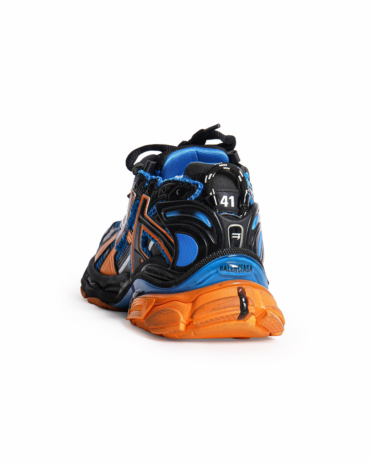 Balenciaga Runner Sneakers in Blue, Orange, and Black