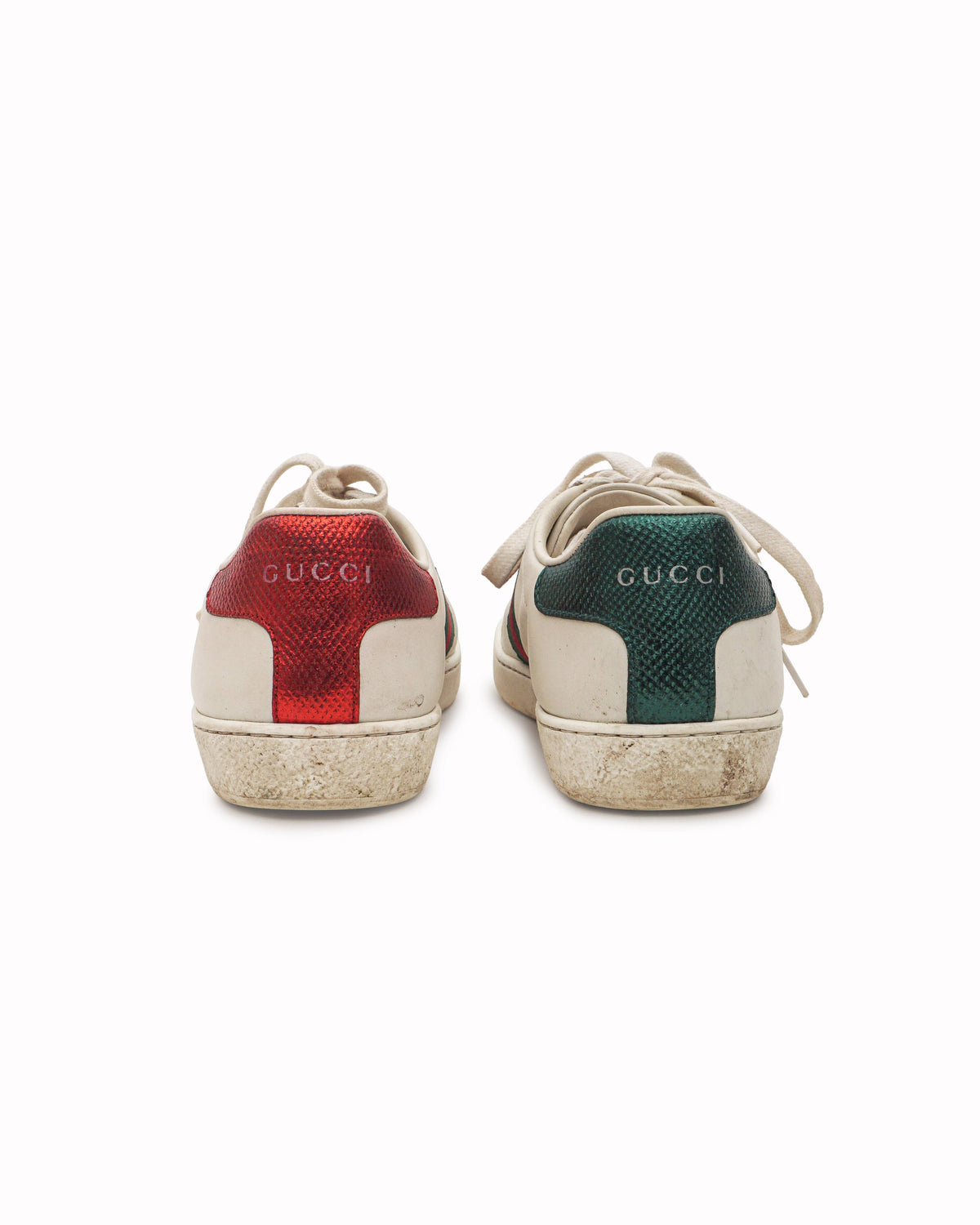Gucci Ace Embroidered Bee White Leather Sneakers