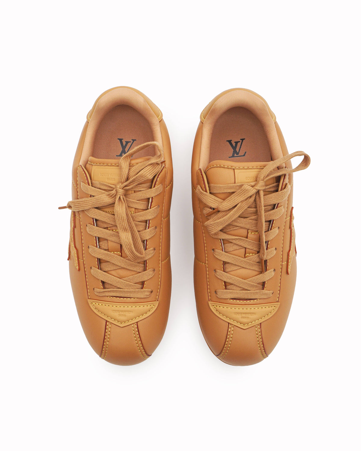 Louis Vuitton Beverly Hills Tan Leather Men's Sneakers