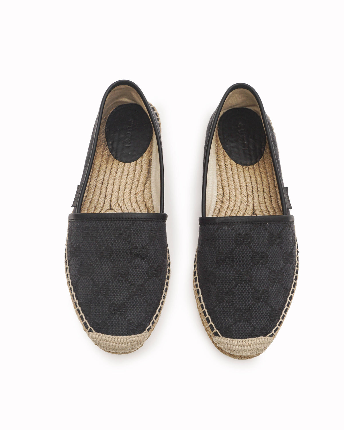 Gucci Black GG Canvas Espadrilles