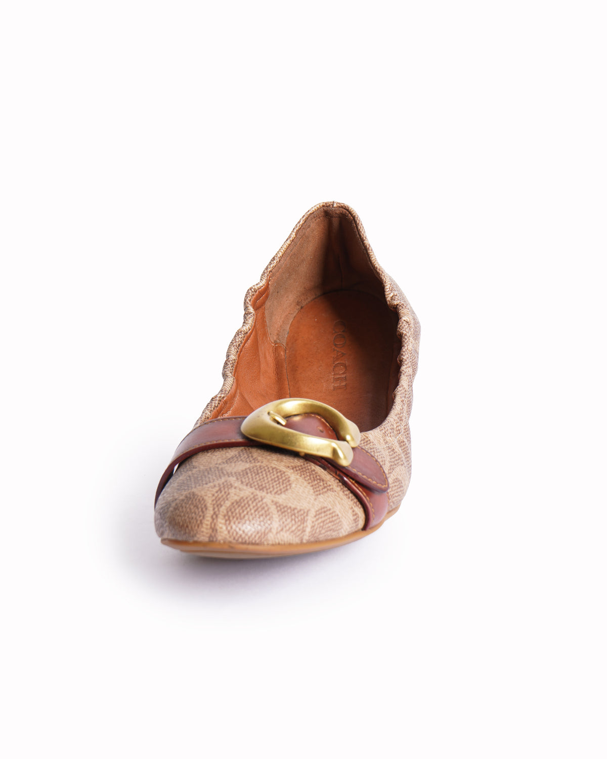 Coach Ballet Falts In Brown