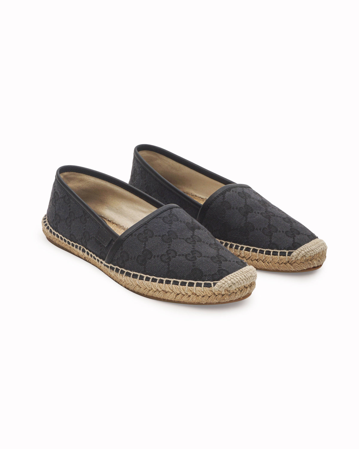 Gucci Black GG Canvas Espadrilles