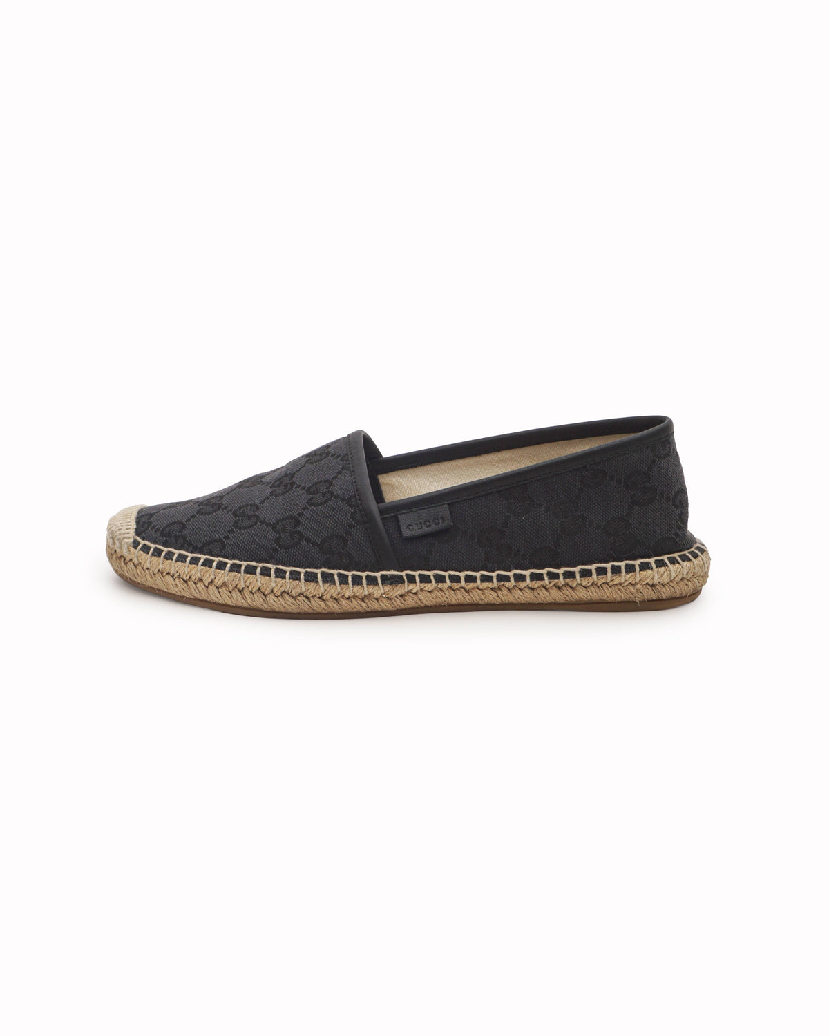 Gucci Black GG Canvas Espadrilles