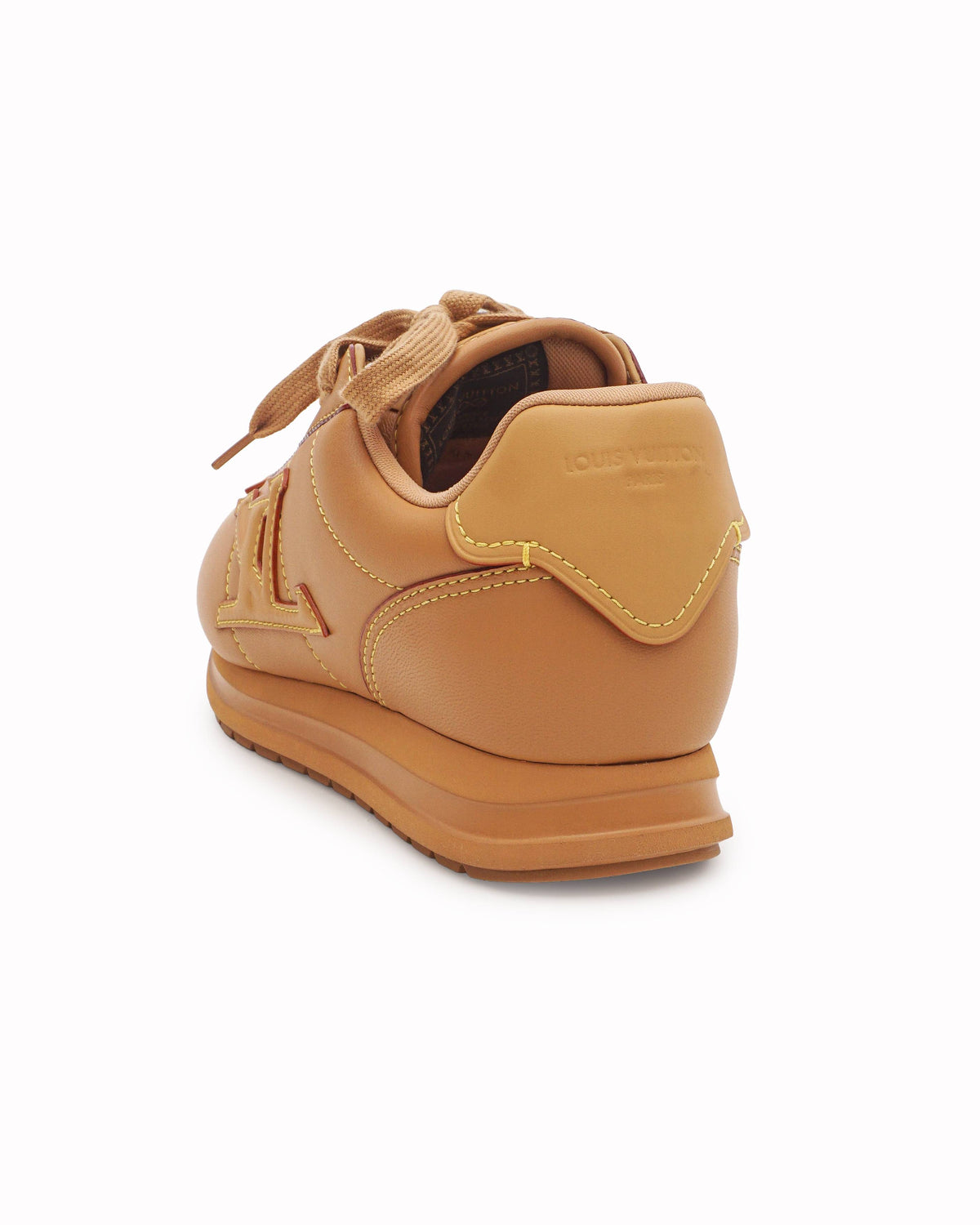 Louis Vuitton Beverly Hills Tan Leather Men's Sneakers