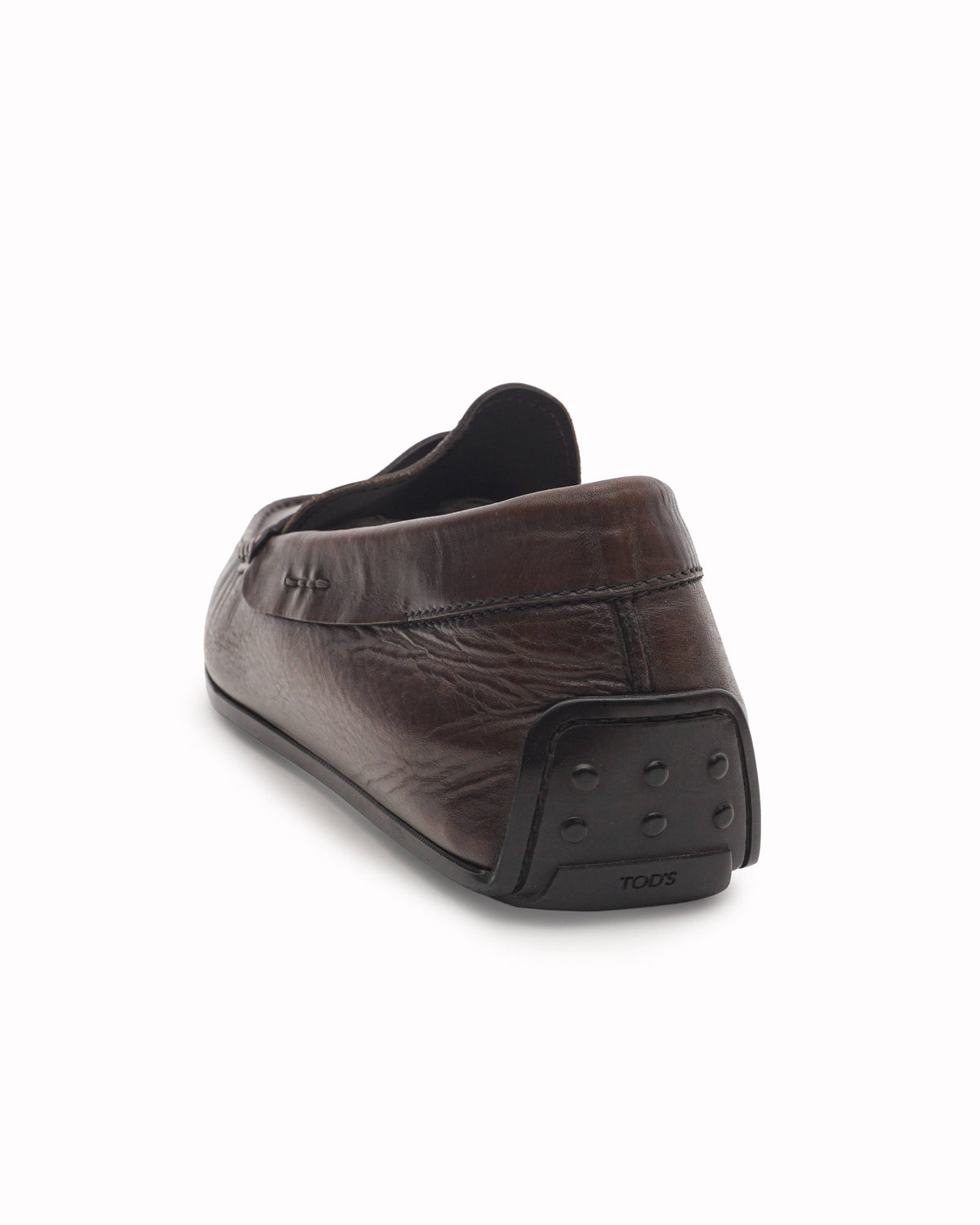 Tod's Gommino Brown Smooth Leather Penny Loafers