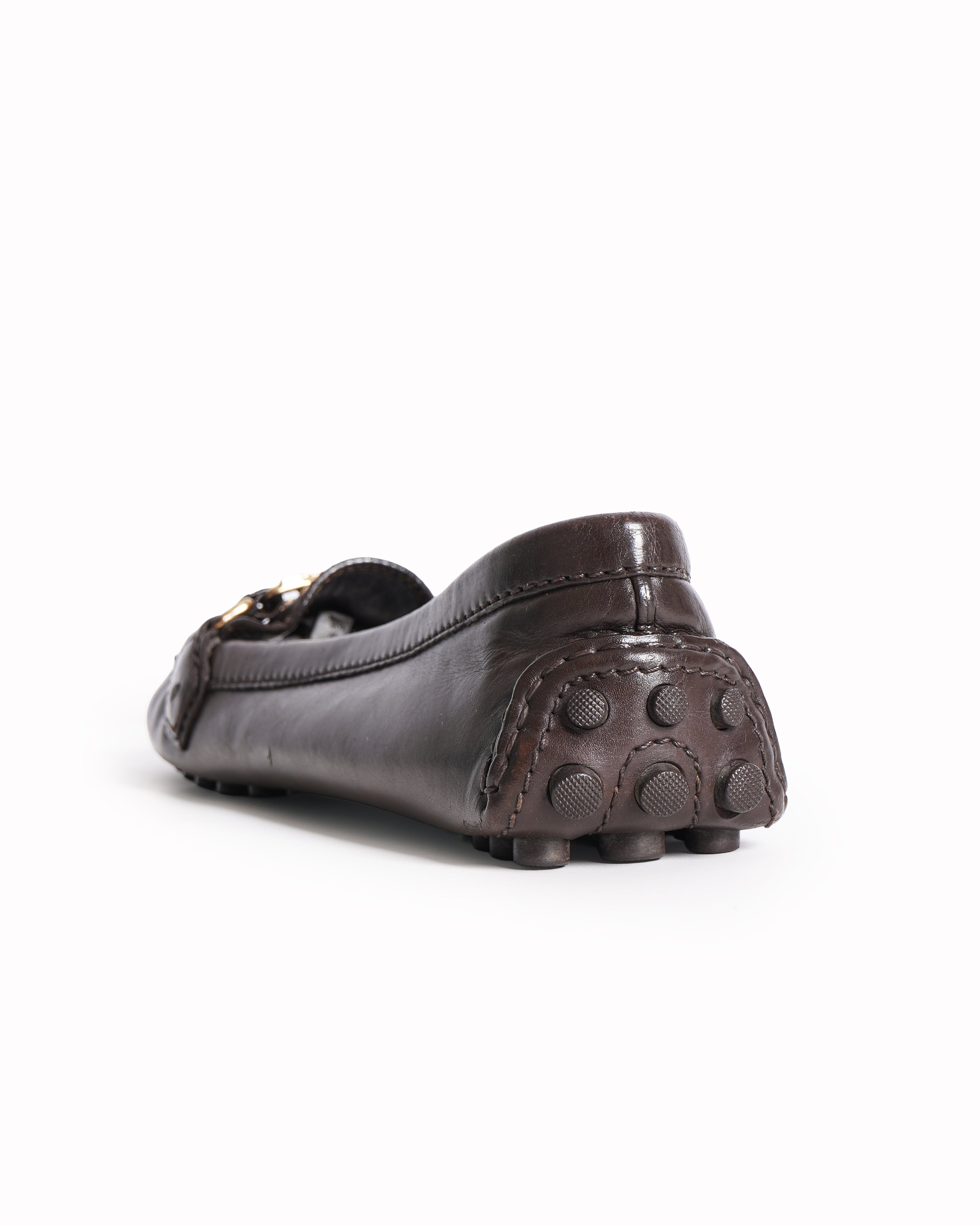 Louis Vuitton brown 
Leather loafers