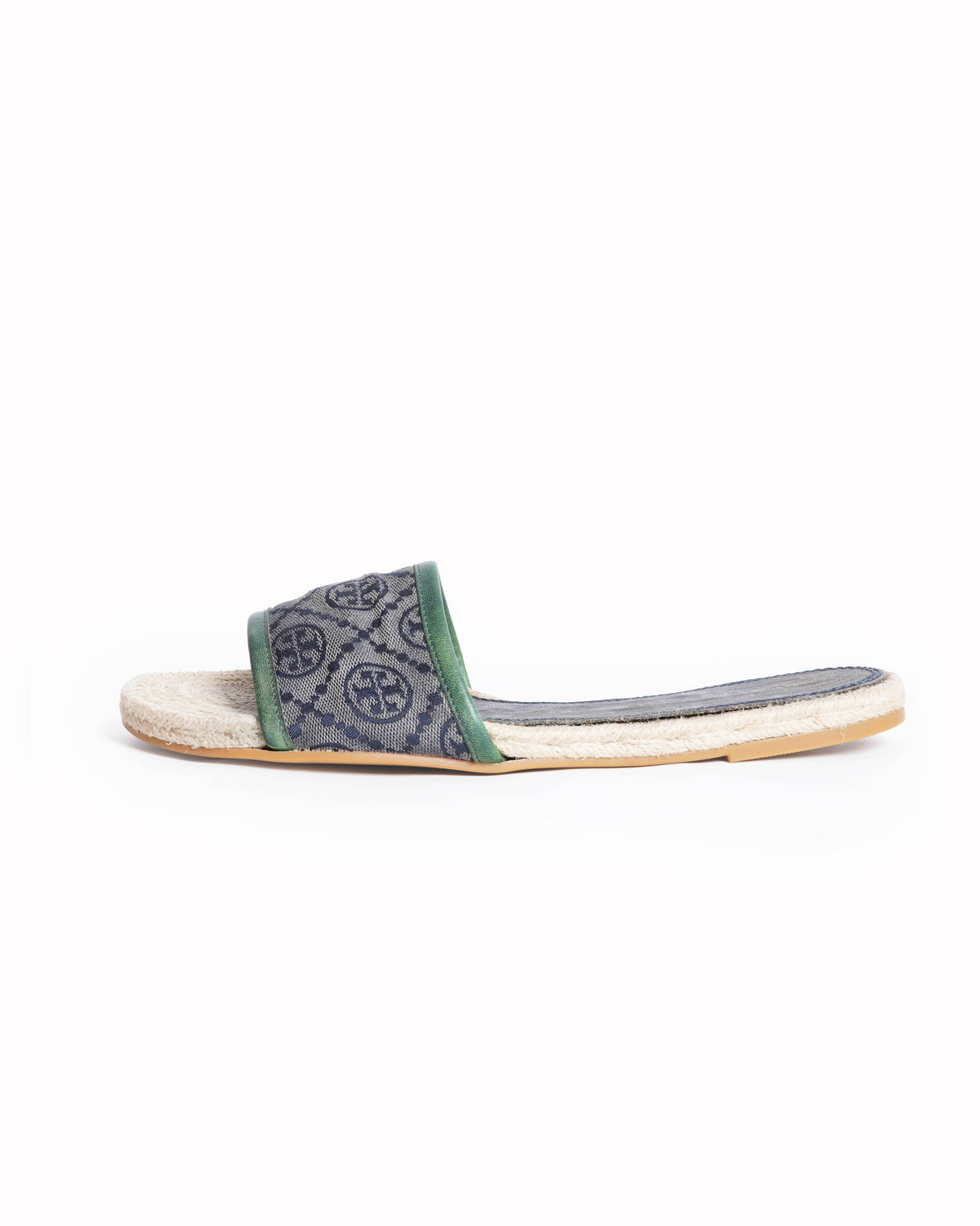 Tory Burch Women's T monogram espadrille slide Flats