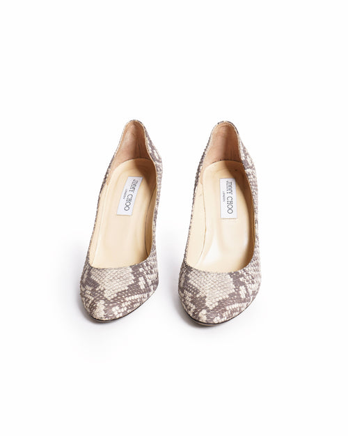 Jimmy Choo Snakeskin Stilettos Pumps