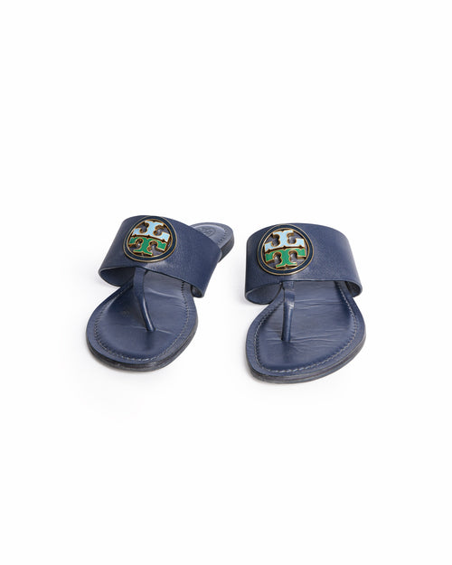 Tory burch benton band flat thong slip on sandals