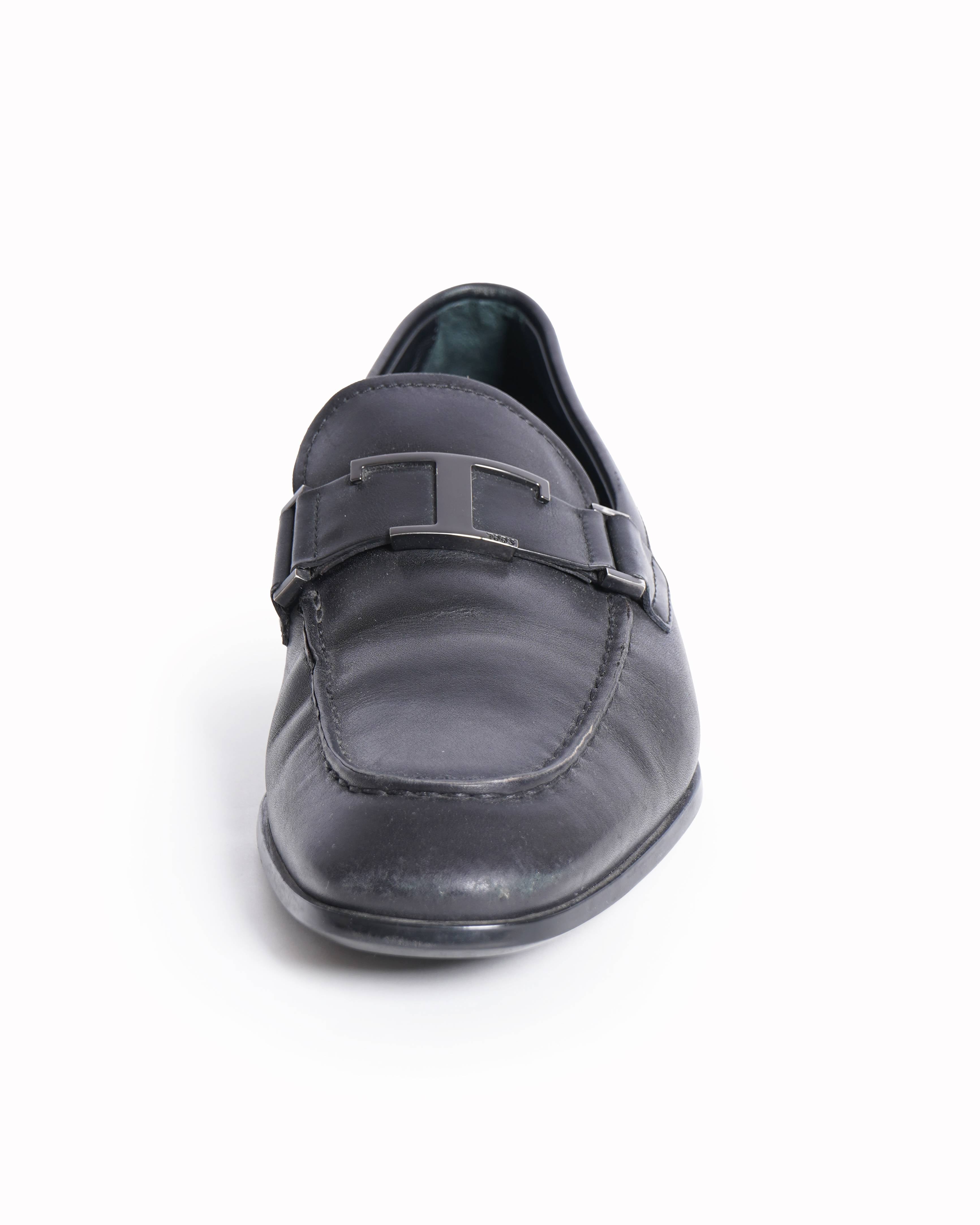 Tod's t timeless loafers in black leather