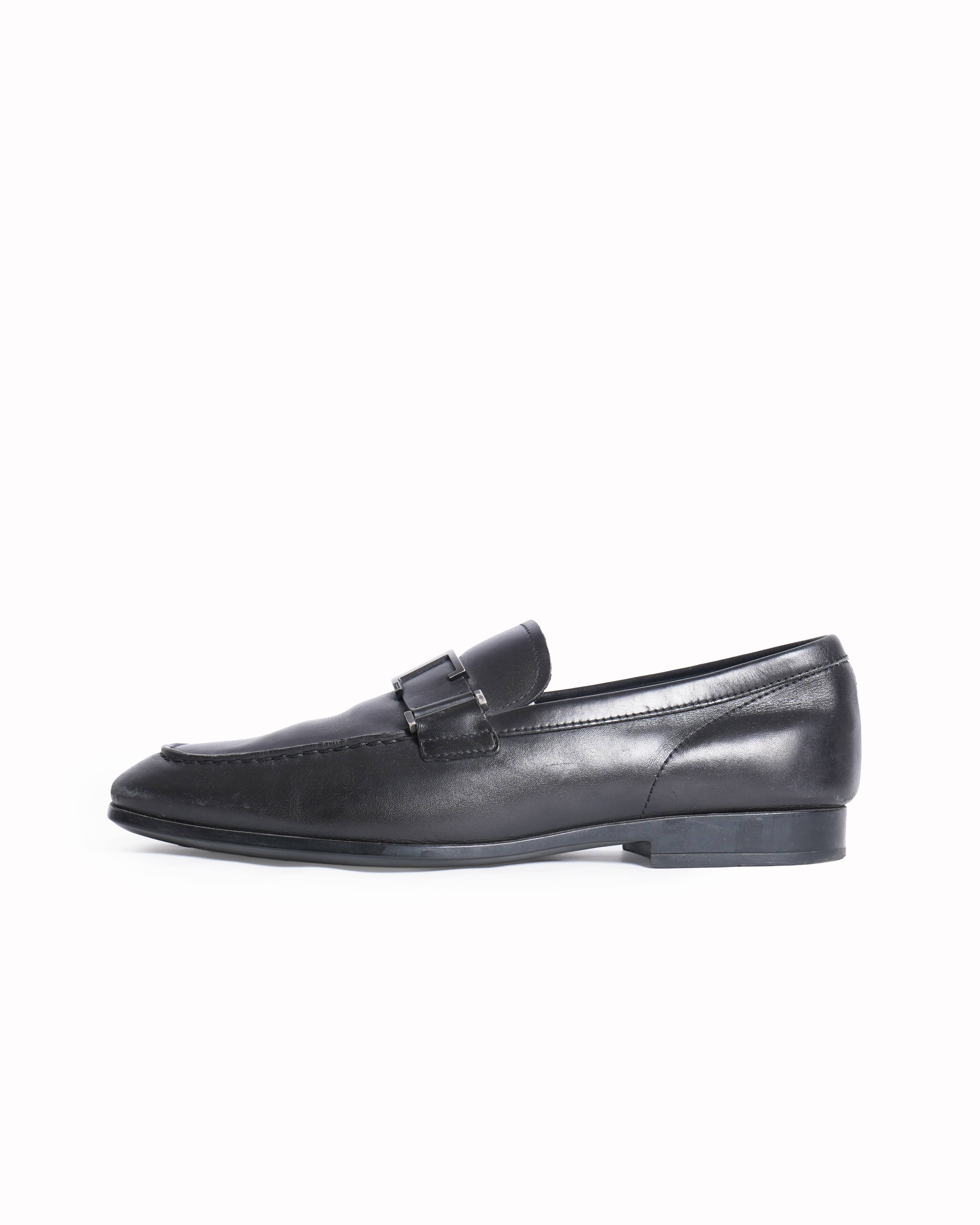 Tod's t timeless loafers in black leather