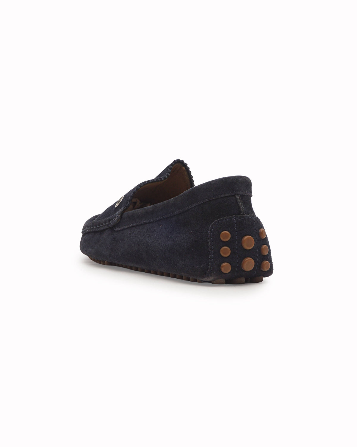 Gucci Navy Blue Suede Driving Loafers