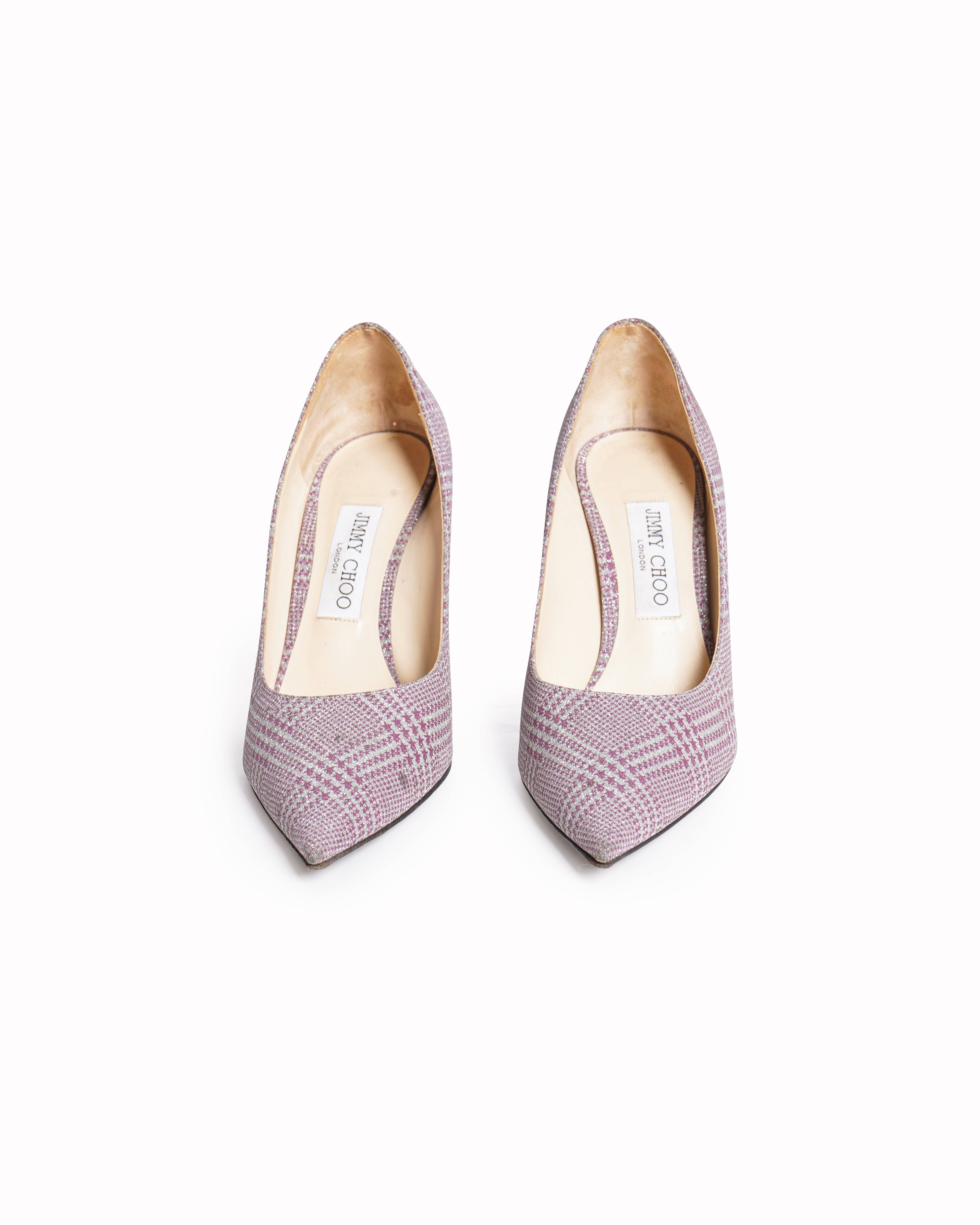 Jimmy choo love pointy fabric heels