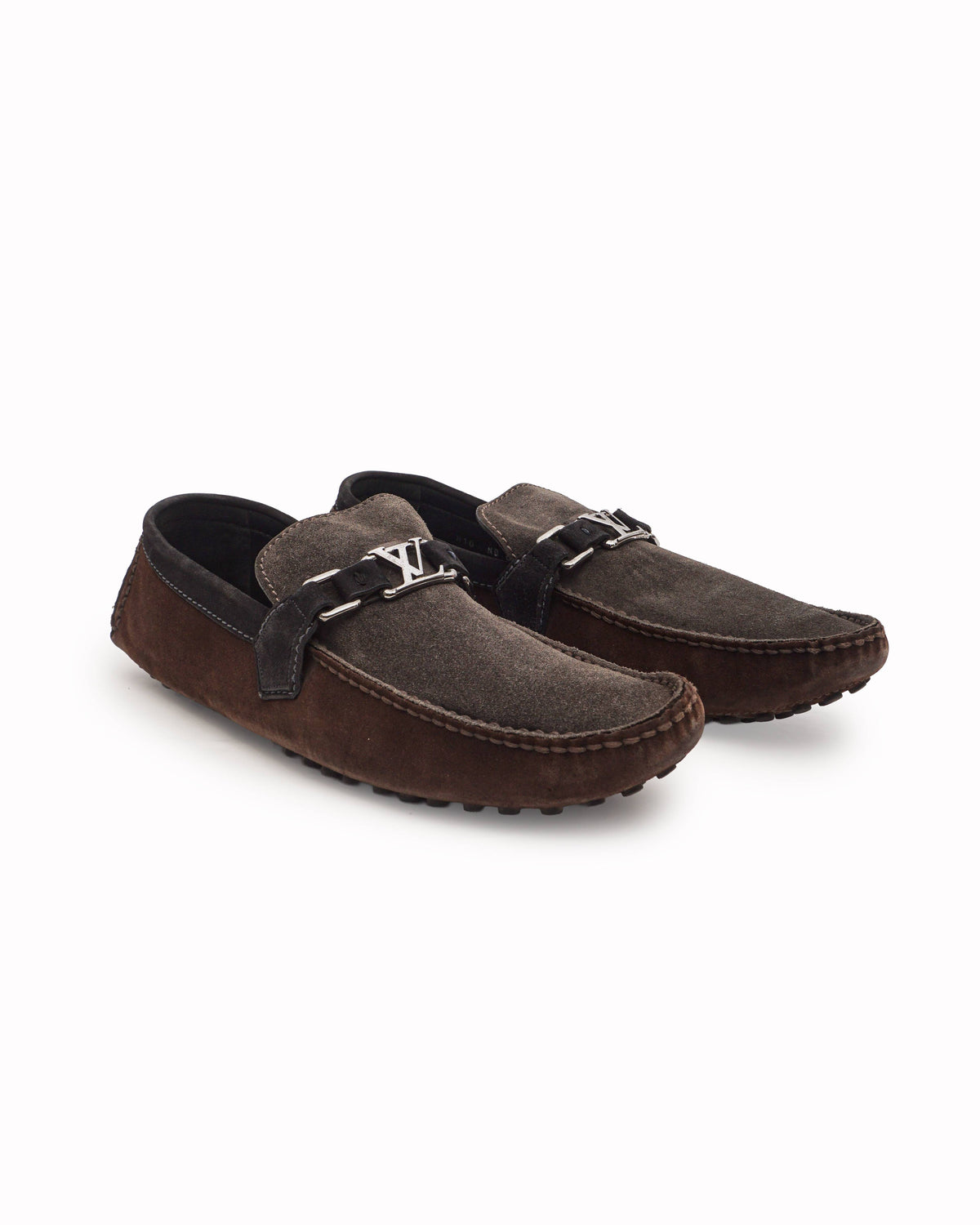 Louis Vuitton LV Brown Suede Driving Shoes