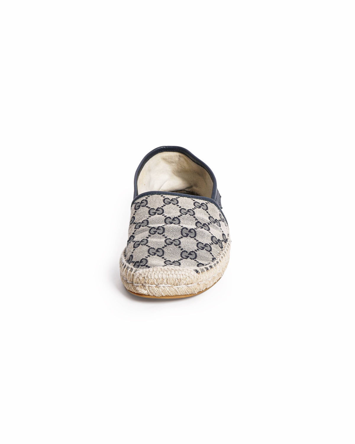Gucci Men's Grey & Navy Blue GG Canvas Espadrilles