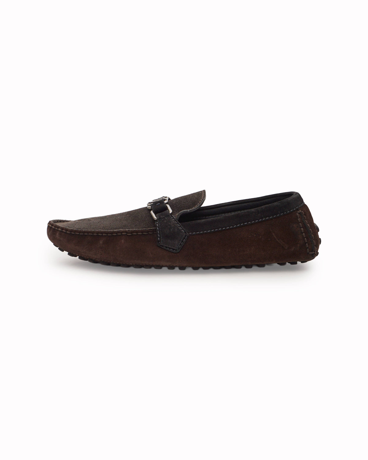 Louis Vuitton LV Brown Suede Driving Shoes