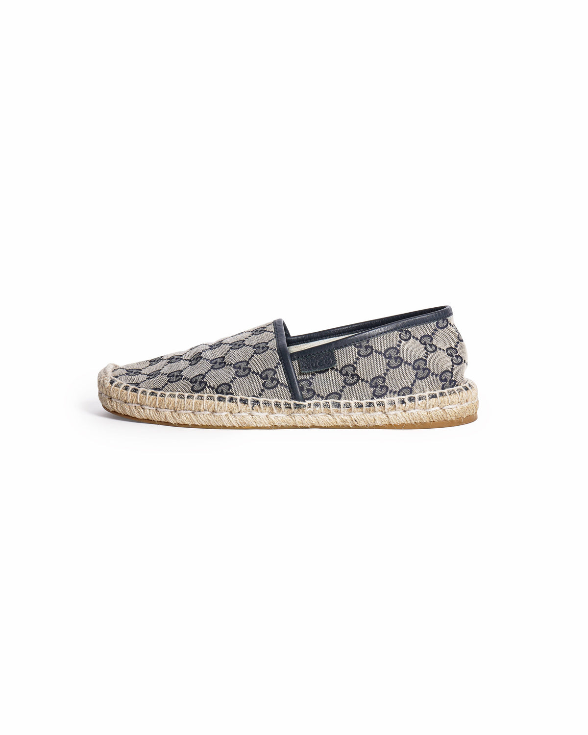 Gucci Men's Grey & Navy Blue GG Canvas Espadrilles