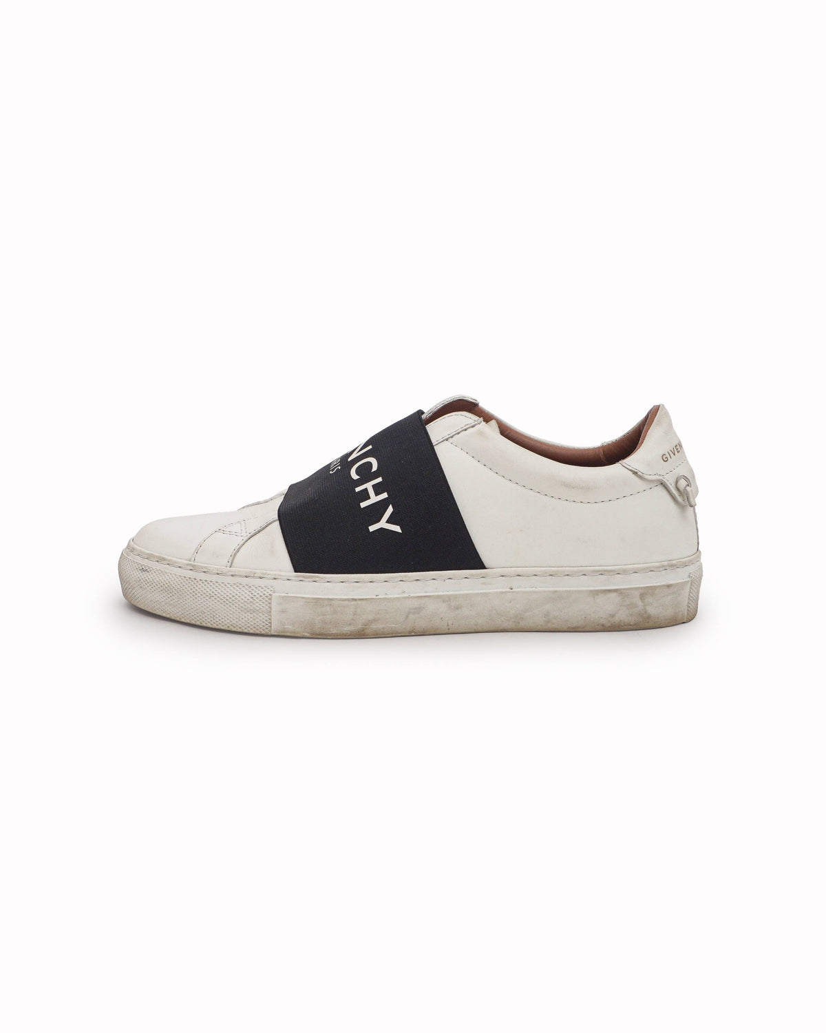 Givenchy White Leather Urban Knots Elastic Band Sneakers