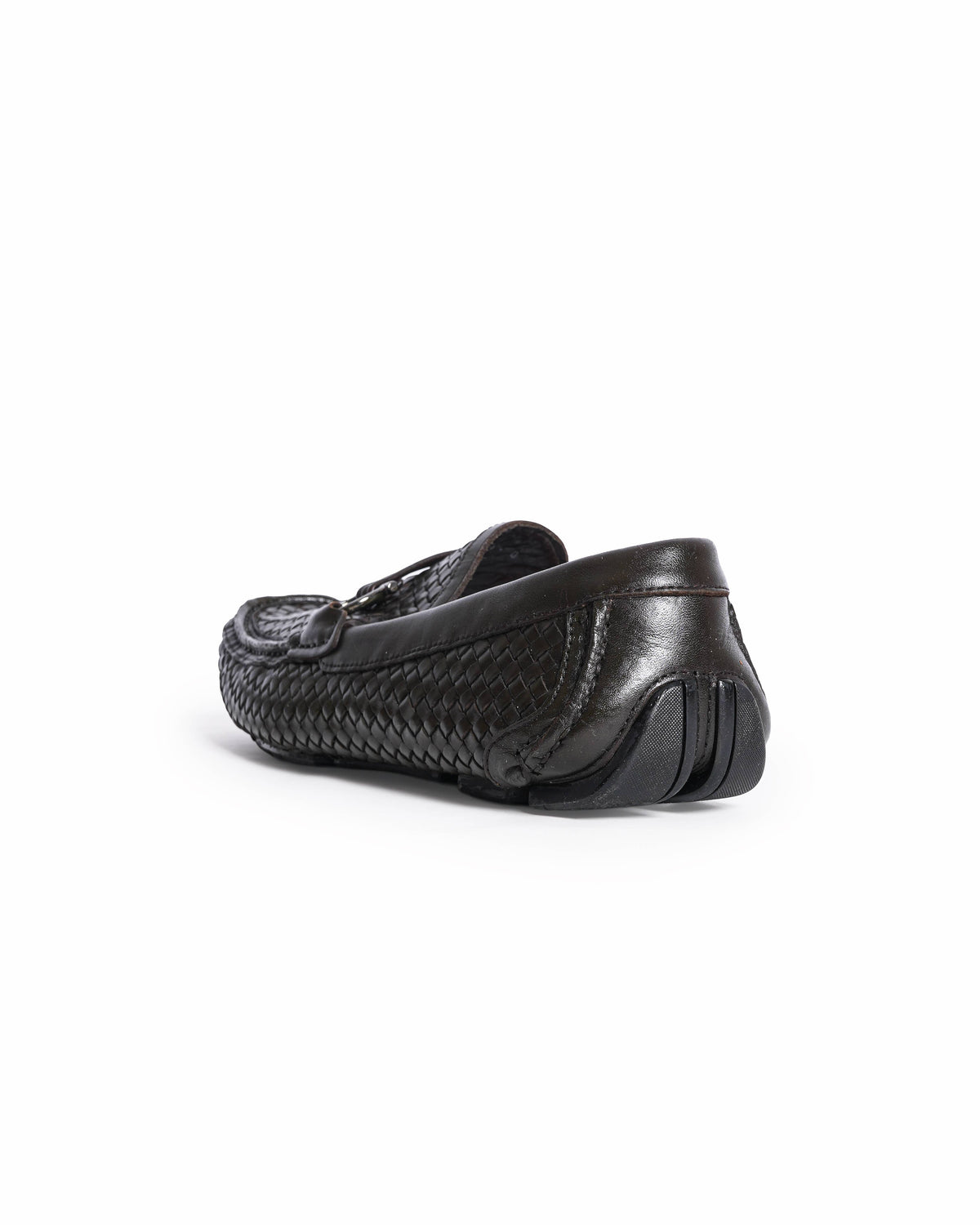 Salvatore Ferragamo Dark Brown Woven Loafers