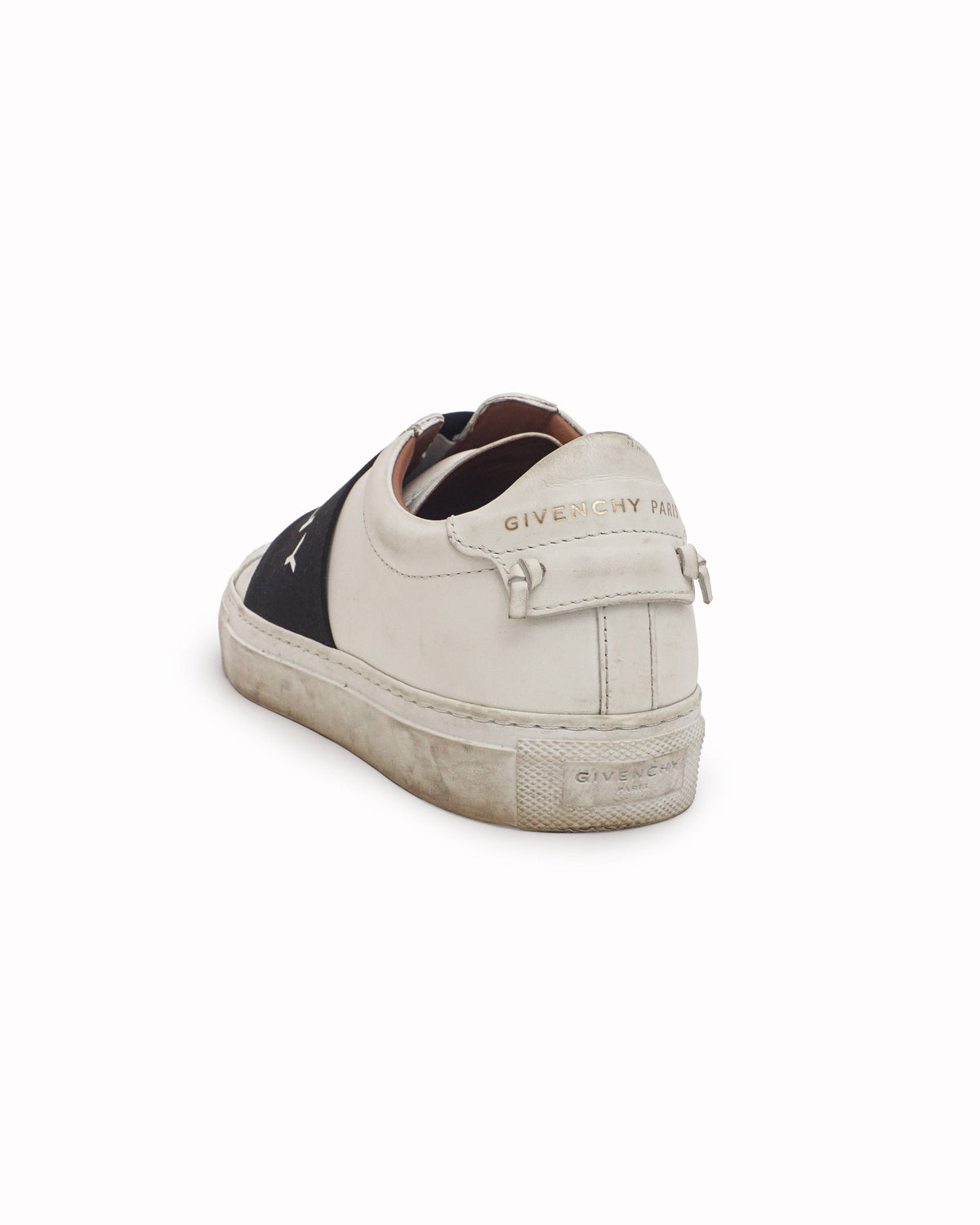 Givenchy White Leather Urban Knots Elastic Band Sneakers