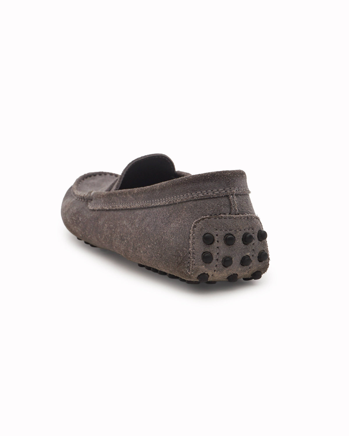 Tod's Grey Suede Gommino Penny Driving Loafers