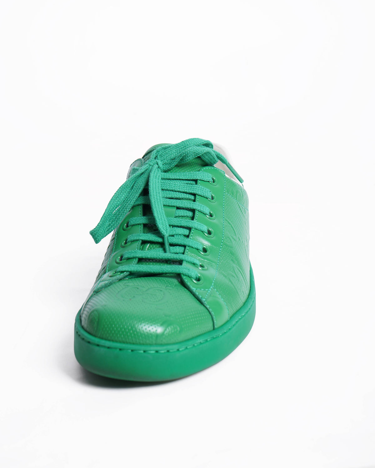 New Gucci ace gg sneakers in green