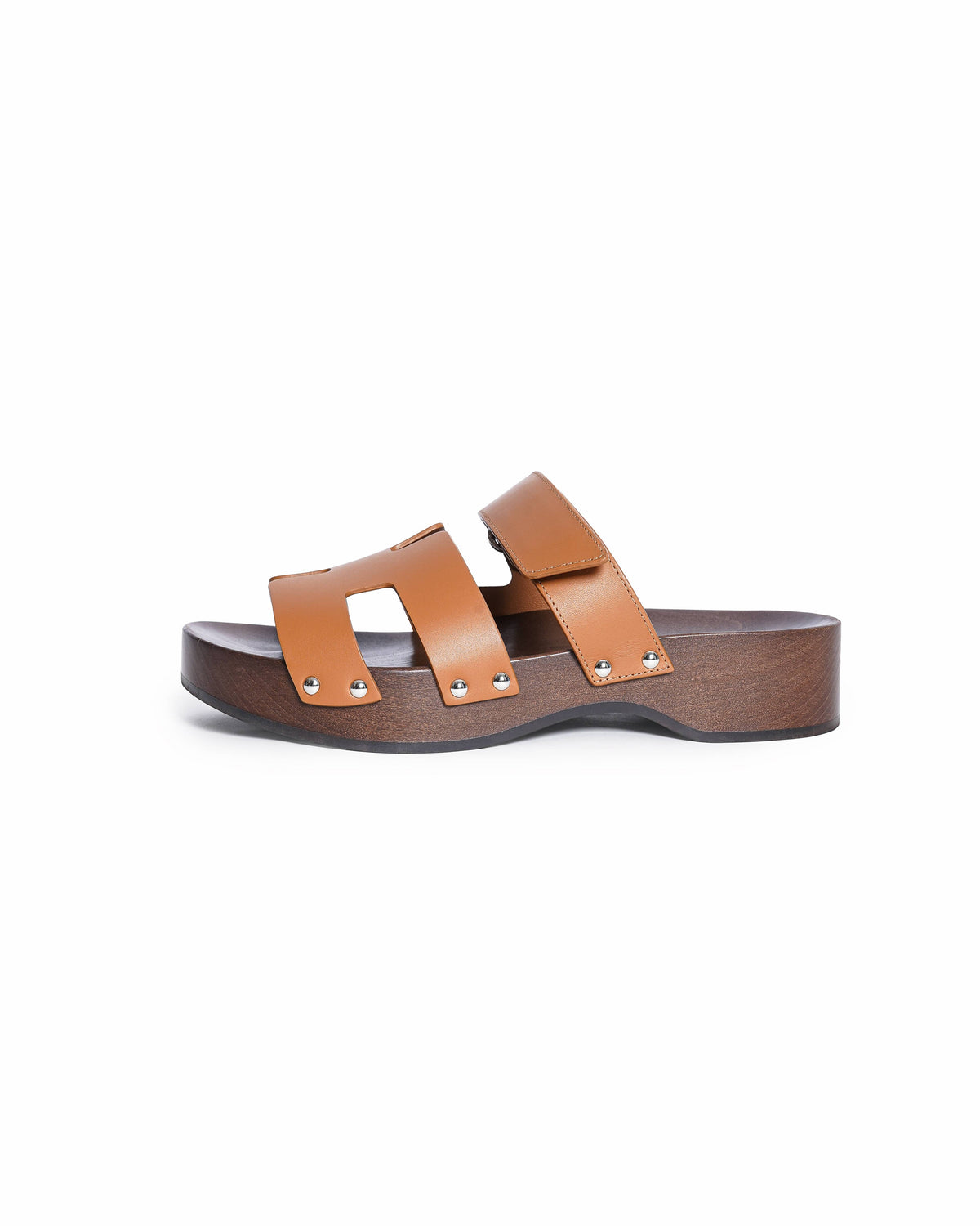 Hermès Chypre Brown Leather Sandals