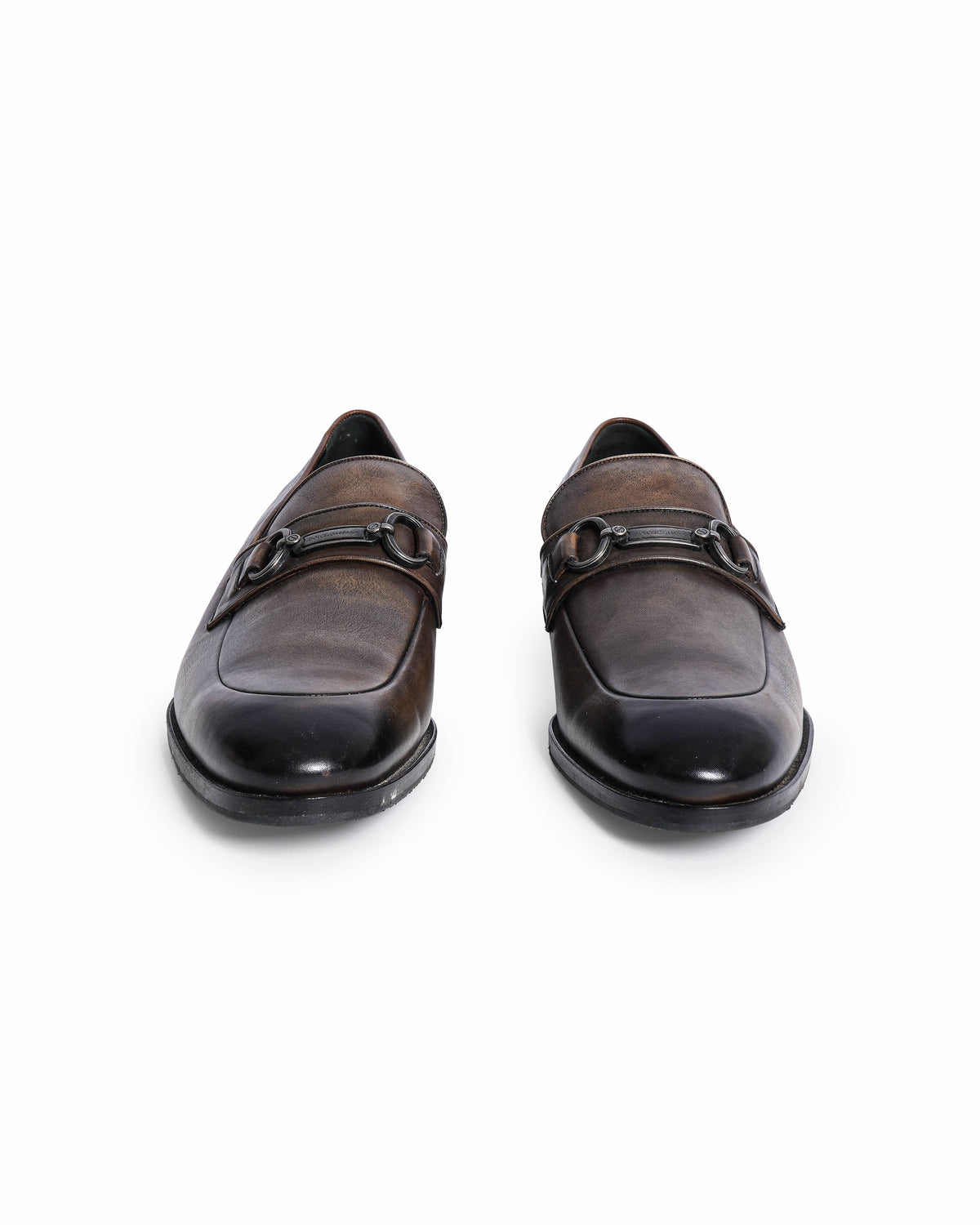 Dolce & Gabbana Men’s Patina Leather Bit Loafers