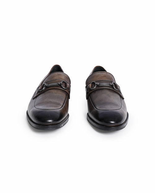 Dolce & Gabbana Men’s Patina Leather Bit Loafers