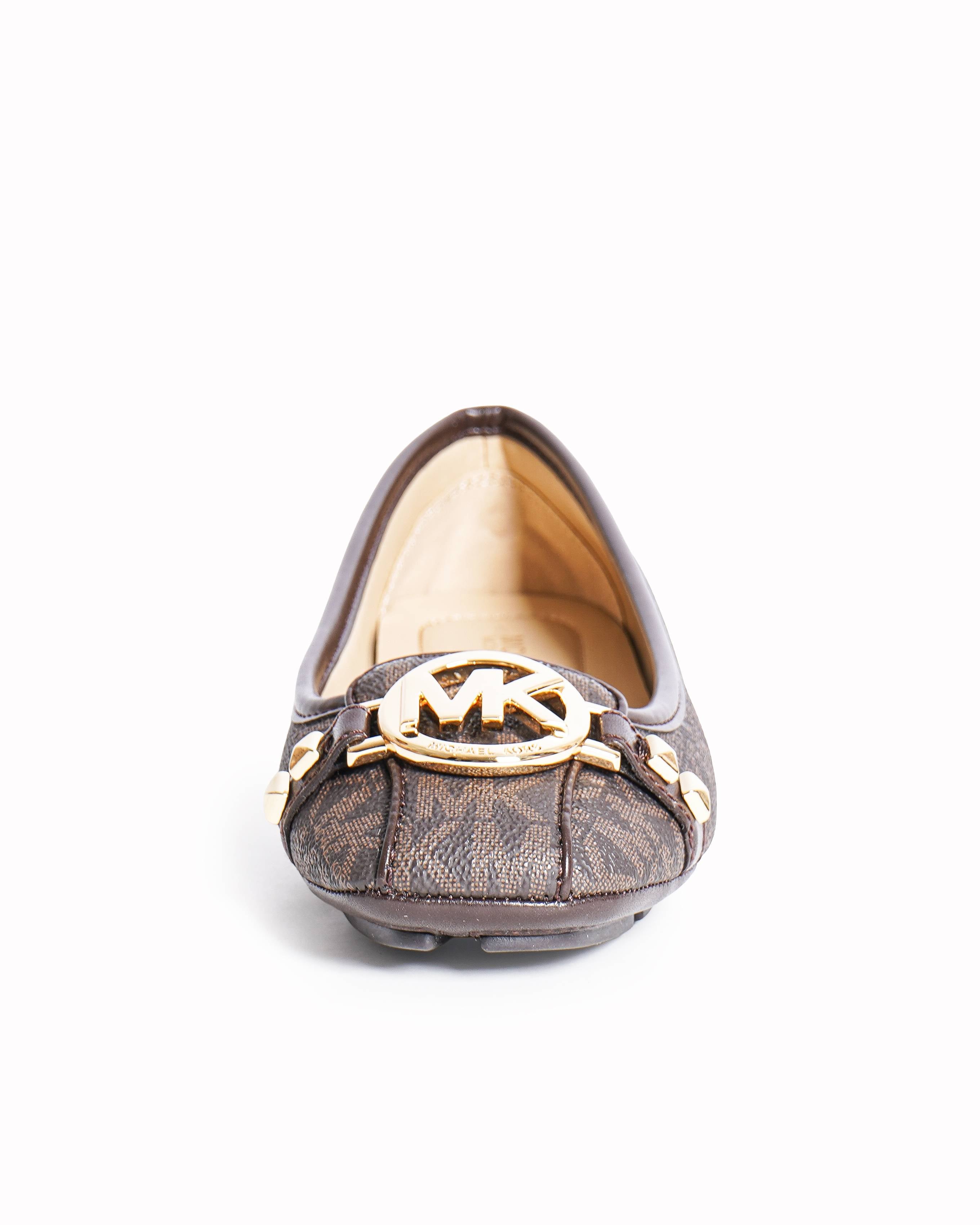 Michael Kors Fulton Studded Logo Moccasins in brown
