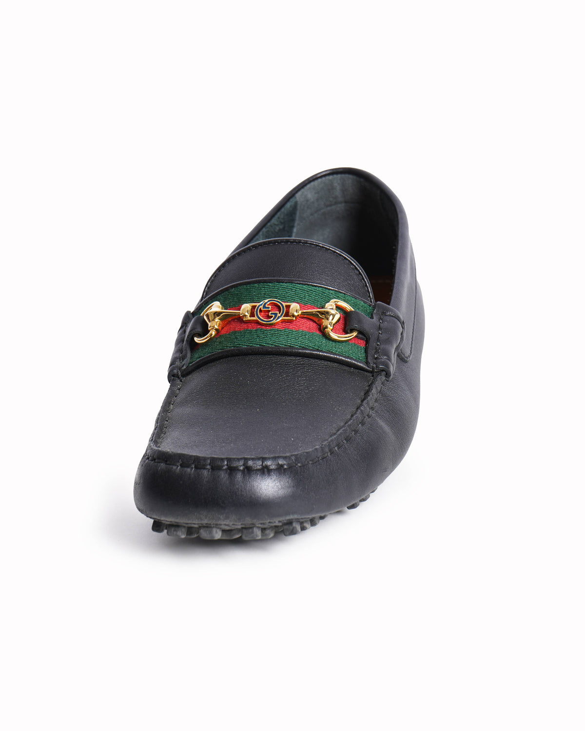 Gucci black leather loafers