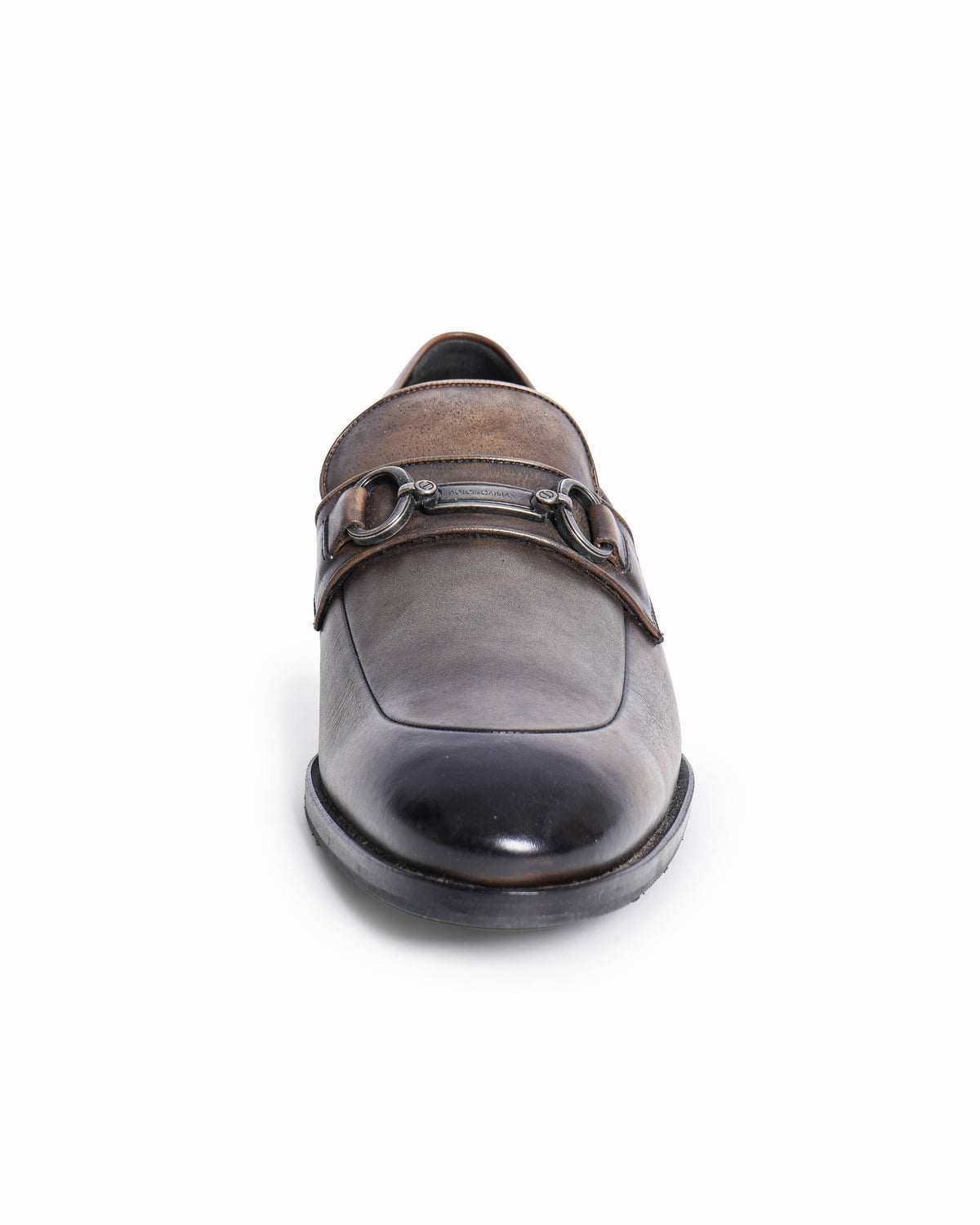 Dolce & Gabbana Men’s Patina Leather Bit Loafers