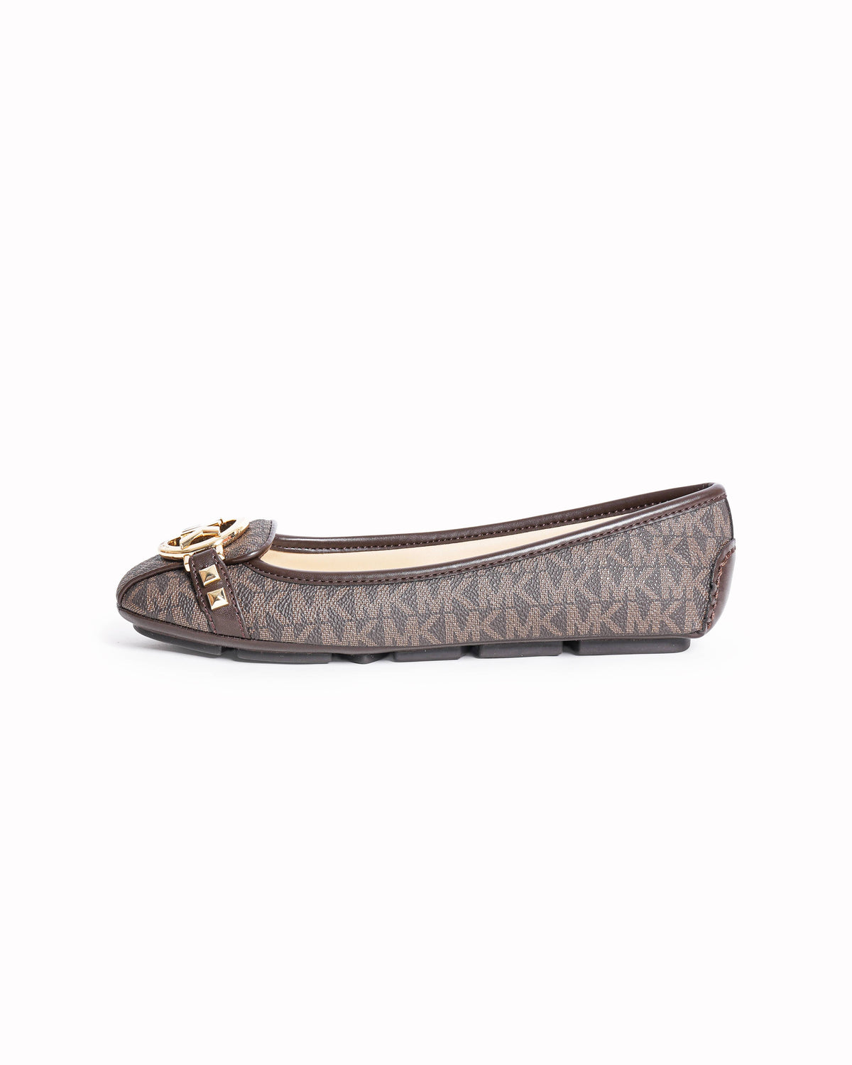 Michael Kors Fulton Studded Logo Moccasins in brown