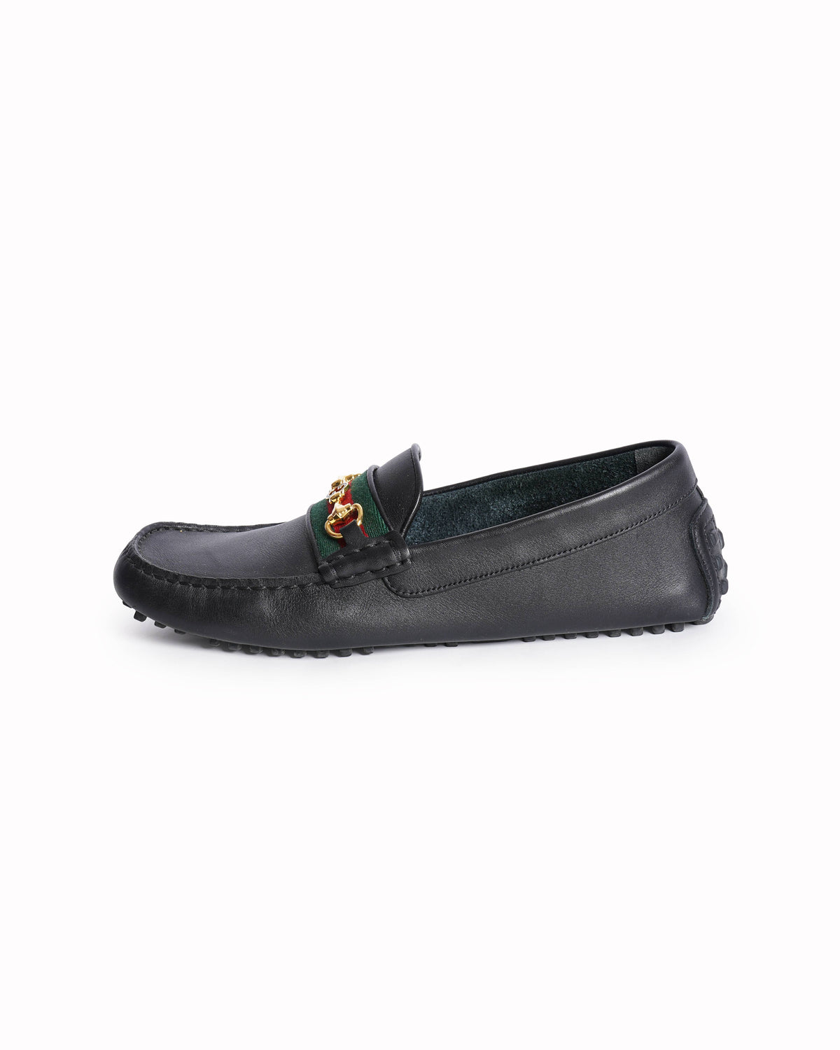 Gucci black leather loafers