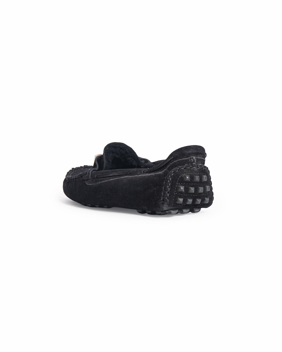 Hermès Black Suede Irving Loafers