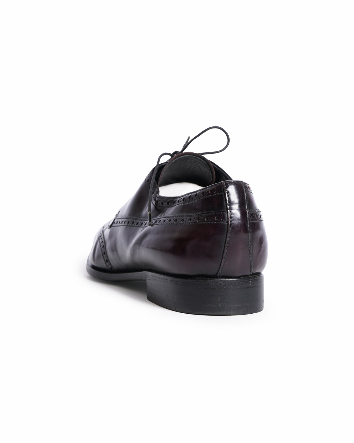 Prada Leather Dark Brown Wingtip Shoes