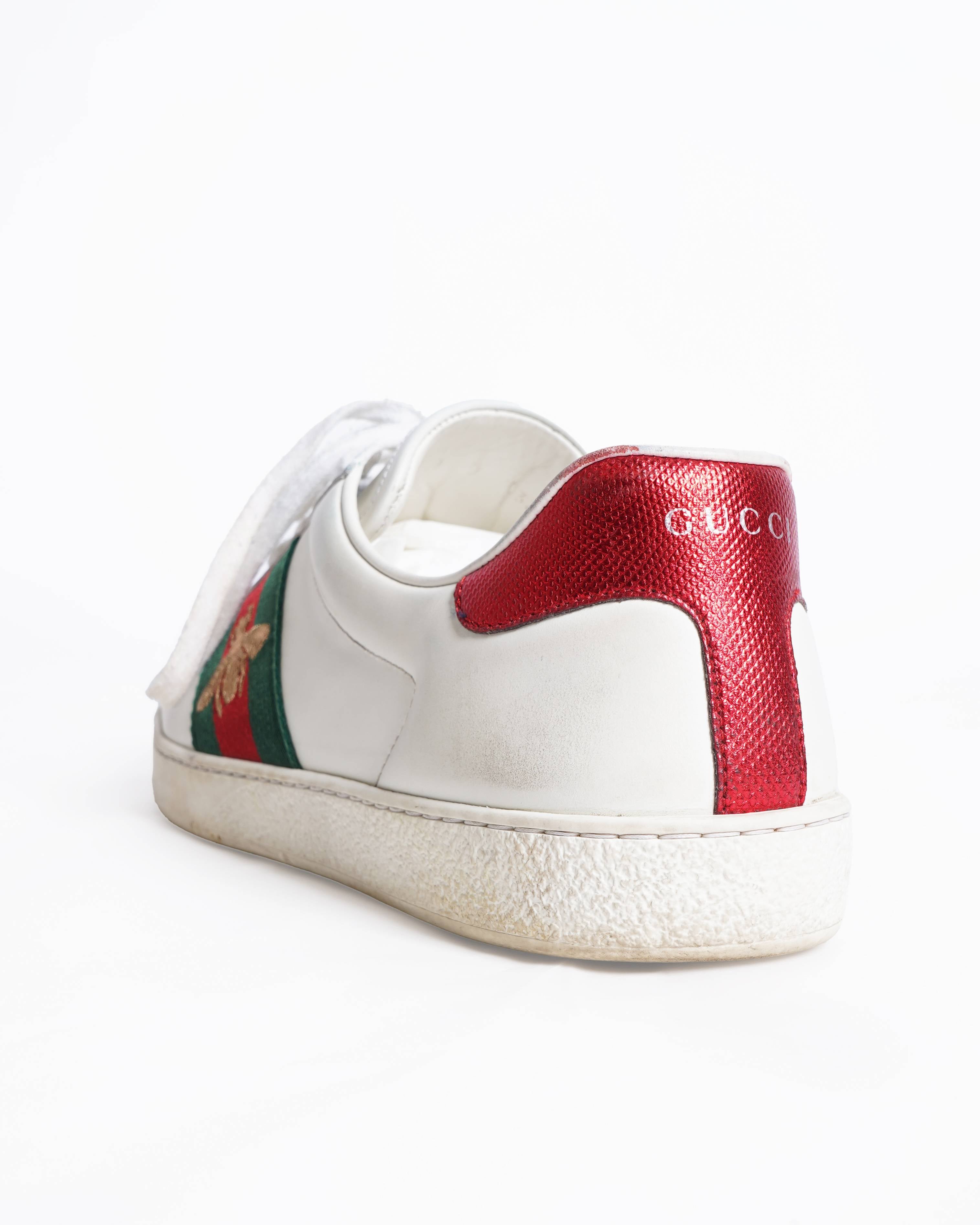 Gucci Ace leather trainers
