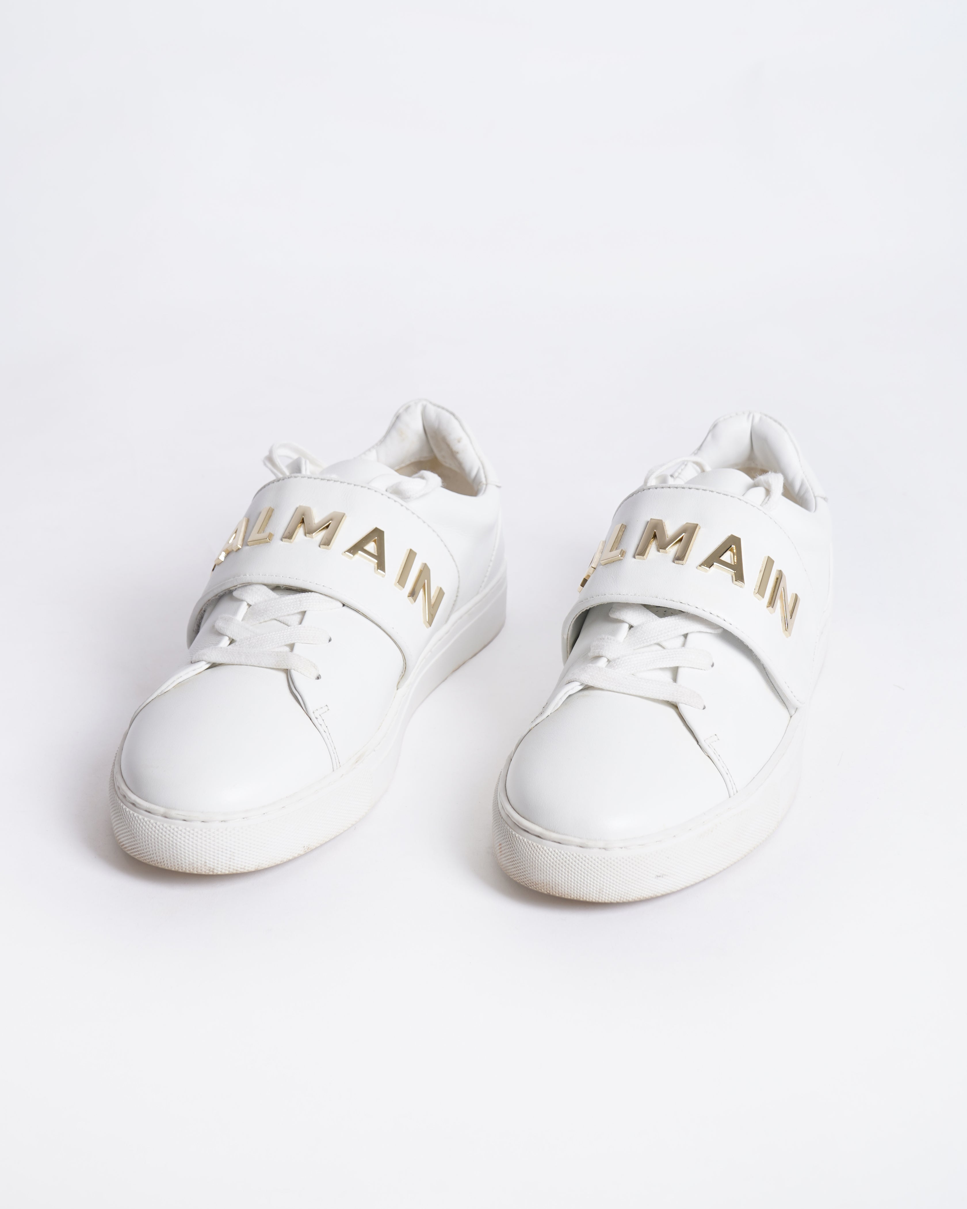BALMAIN WHITE LOGO SNEAKERS