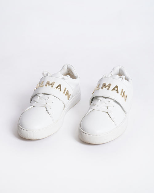 BALMAIN WHITE LOGO SNEAKERS