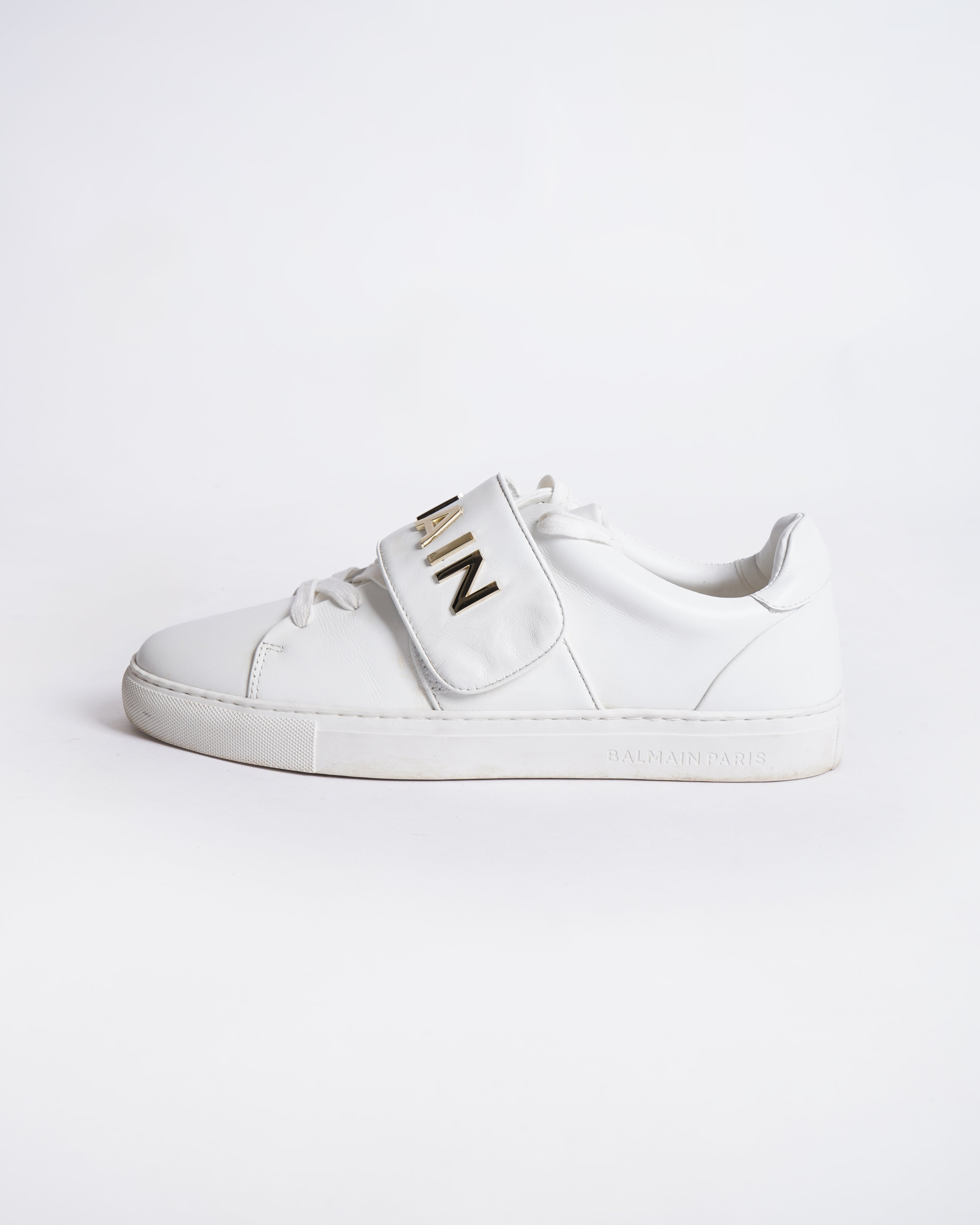 BALMAIN WHITE LOGO SNEAKERS