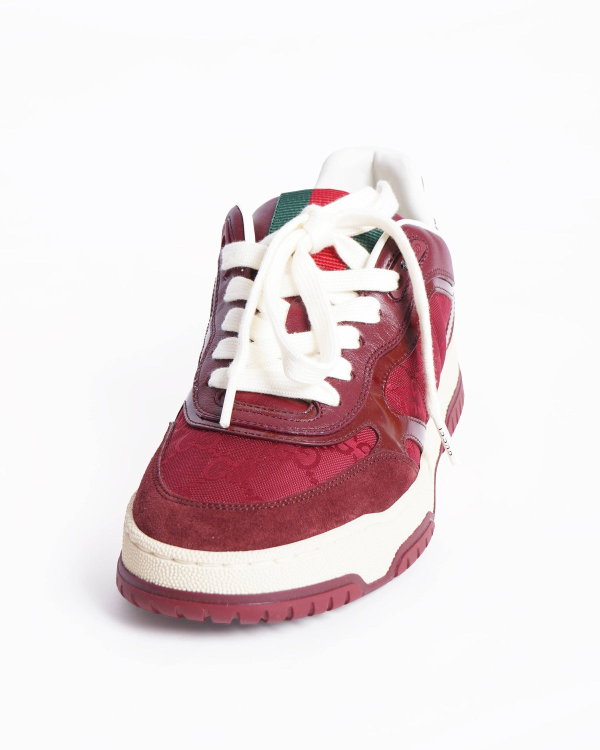 New Gucci GG Re-Web Sneakers in rosso ancora red