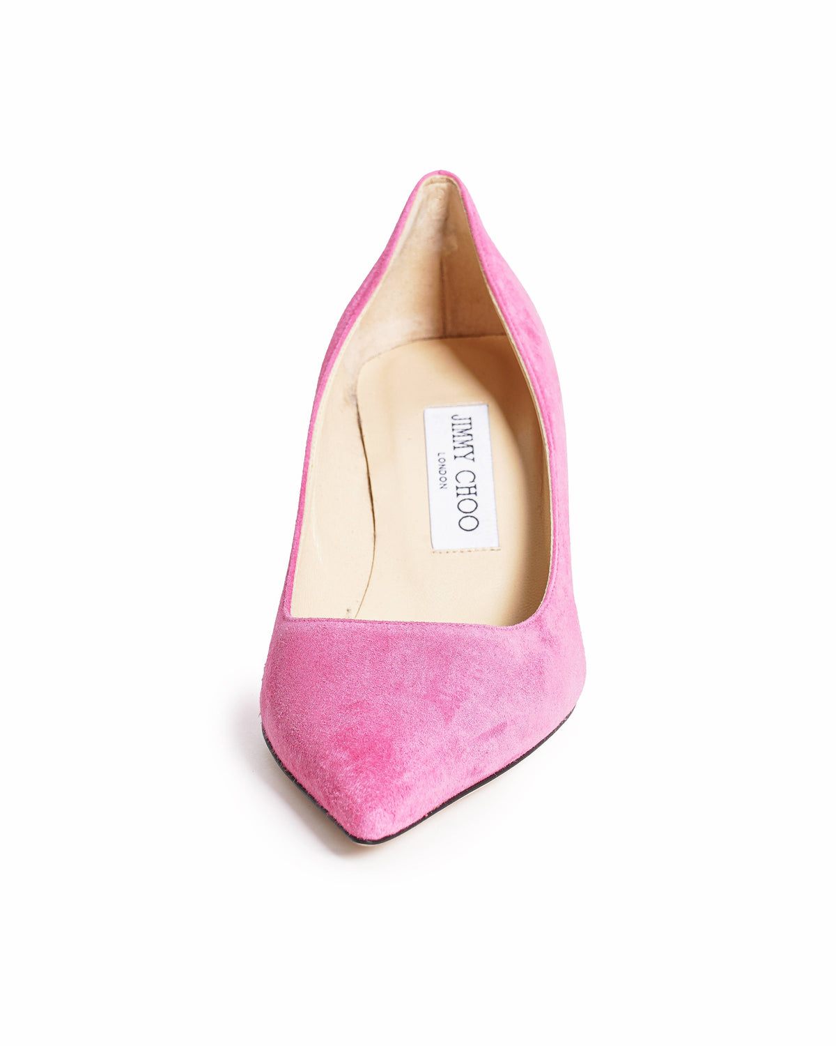 Jimmy Choo Suede Pink Pump Heels