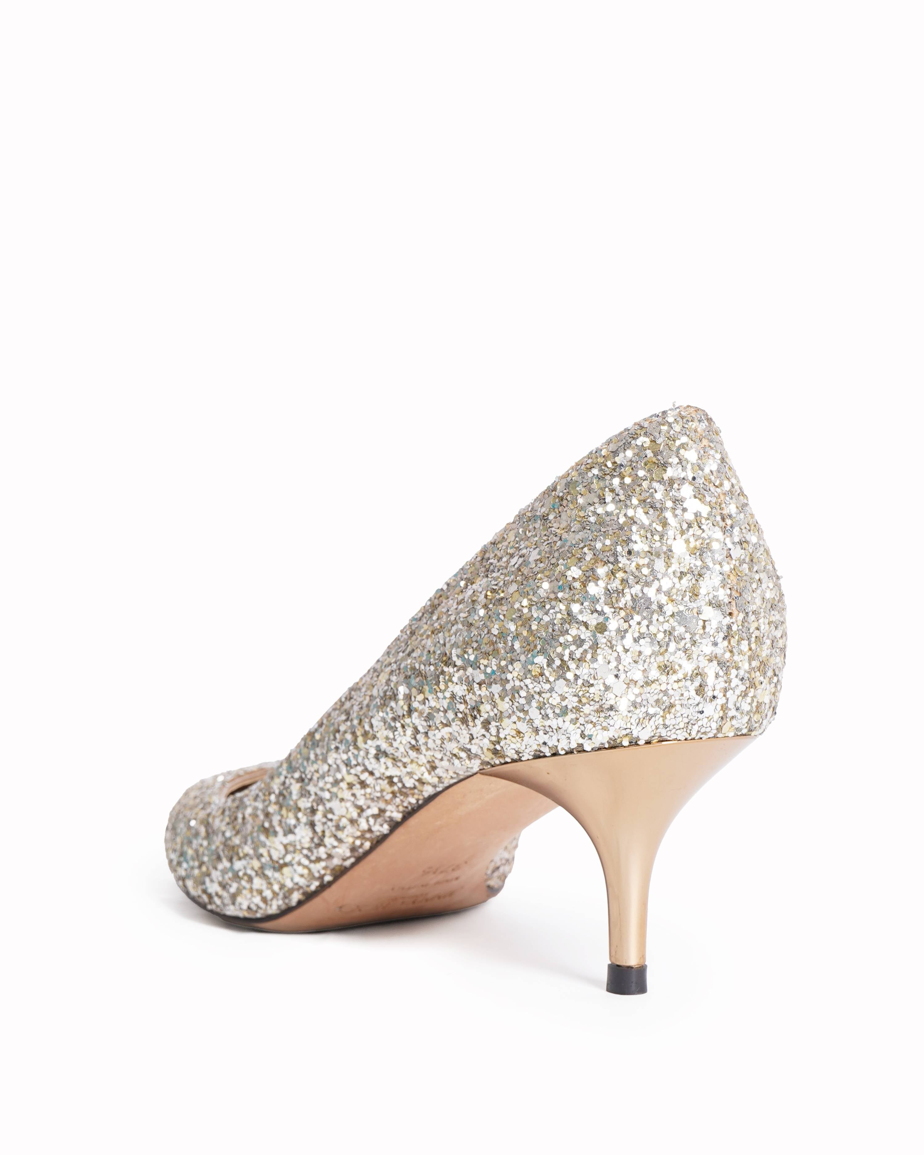 Jimmy Choo 
Romy glitter heels